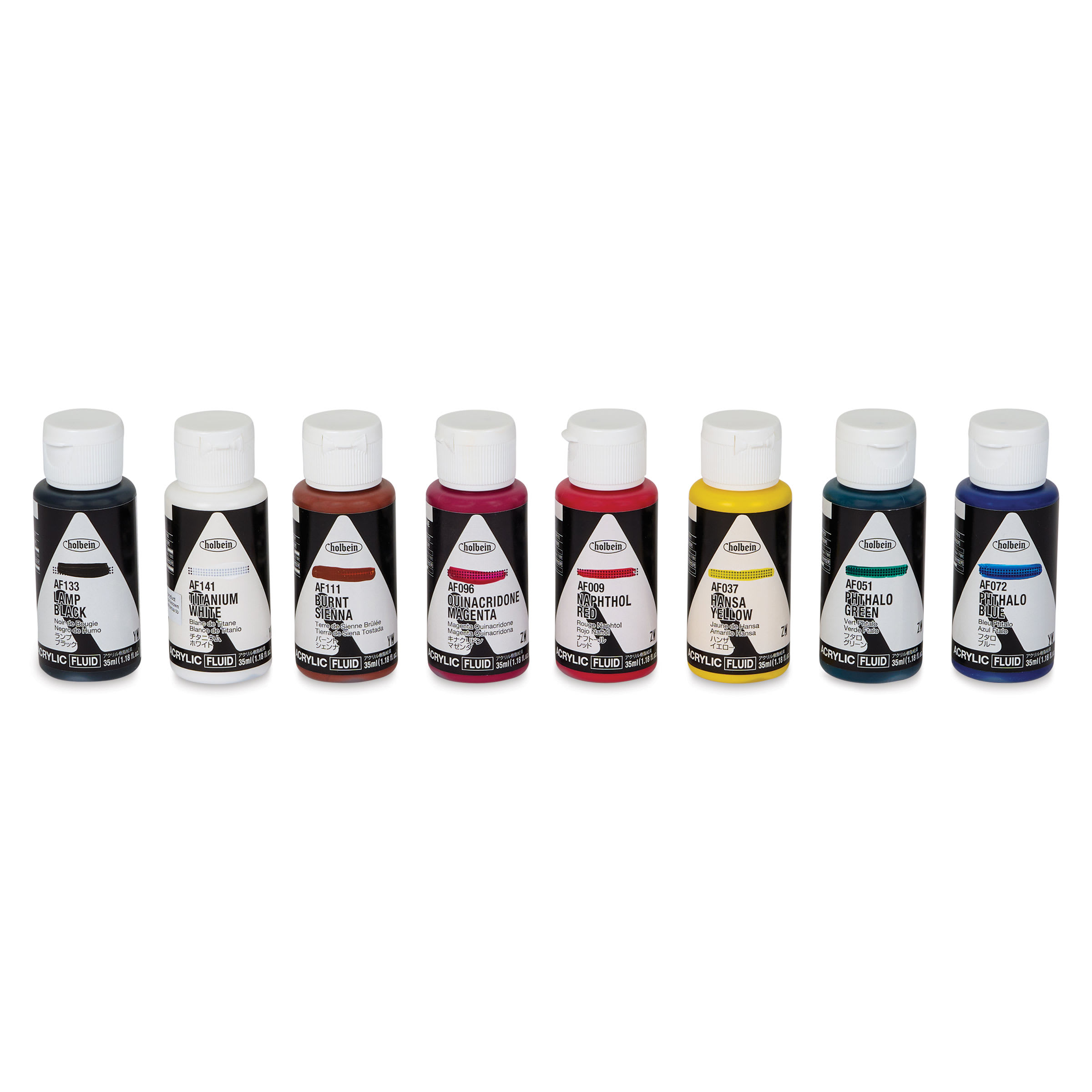 Holbein Fluid Acrylics - Set of 8, 35 ml