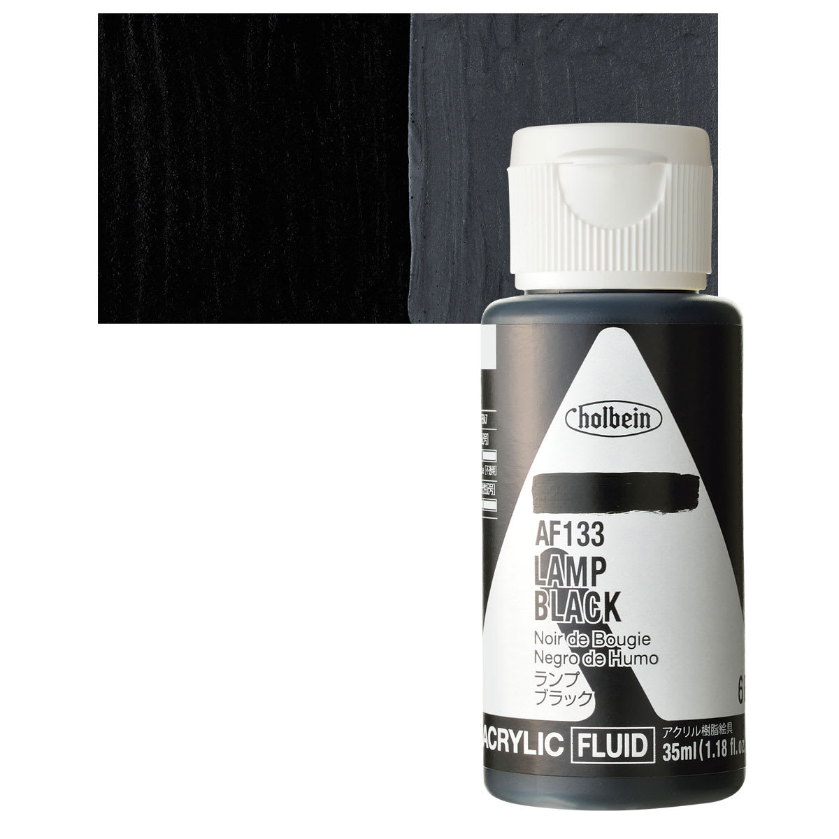Holbein Fluid Acrylics - Lamp Black, 35 ml Bottle