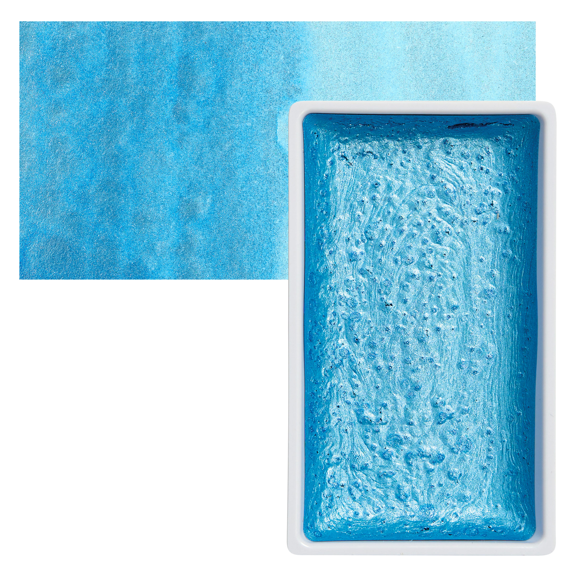 Kuretake Gansai Tambi Watercolor Pan - Pearl Cobalt Blue