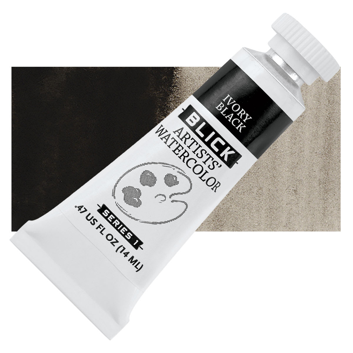Blick Artists' Watercolor - Ivory Black, 14 ml tube