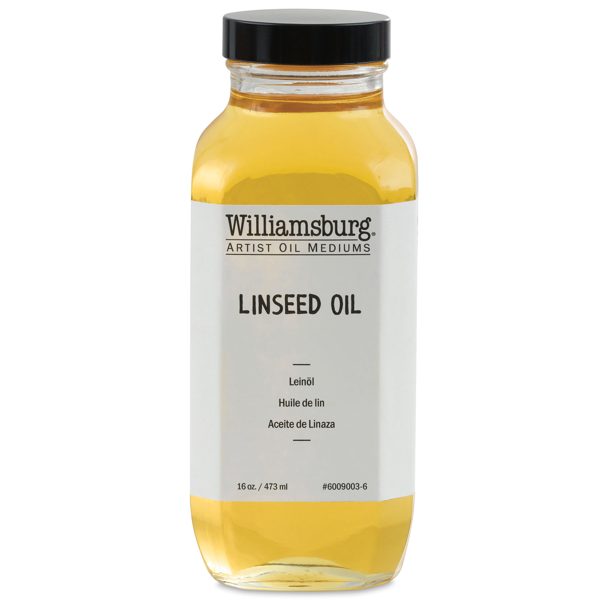 Williamsburg Artist Linseed Oil - 16 oz bottle