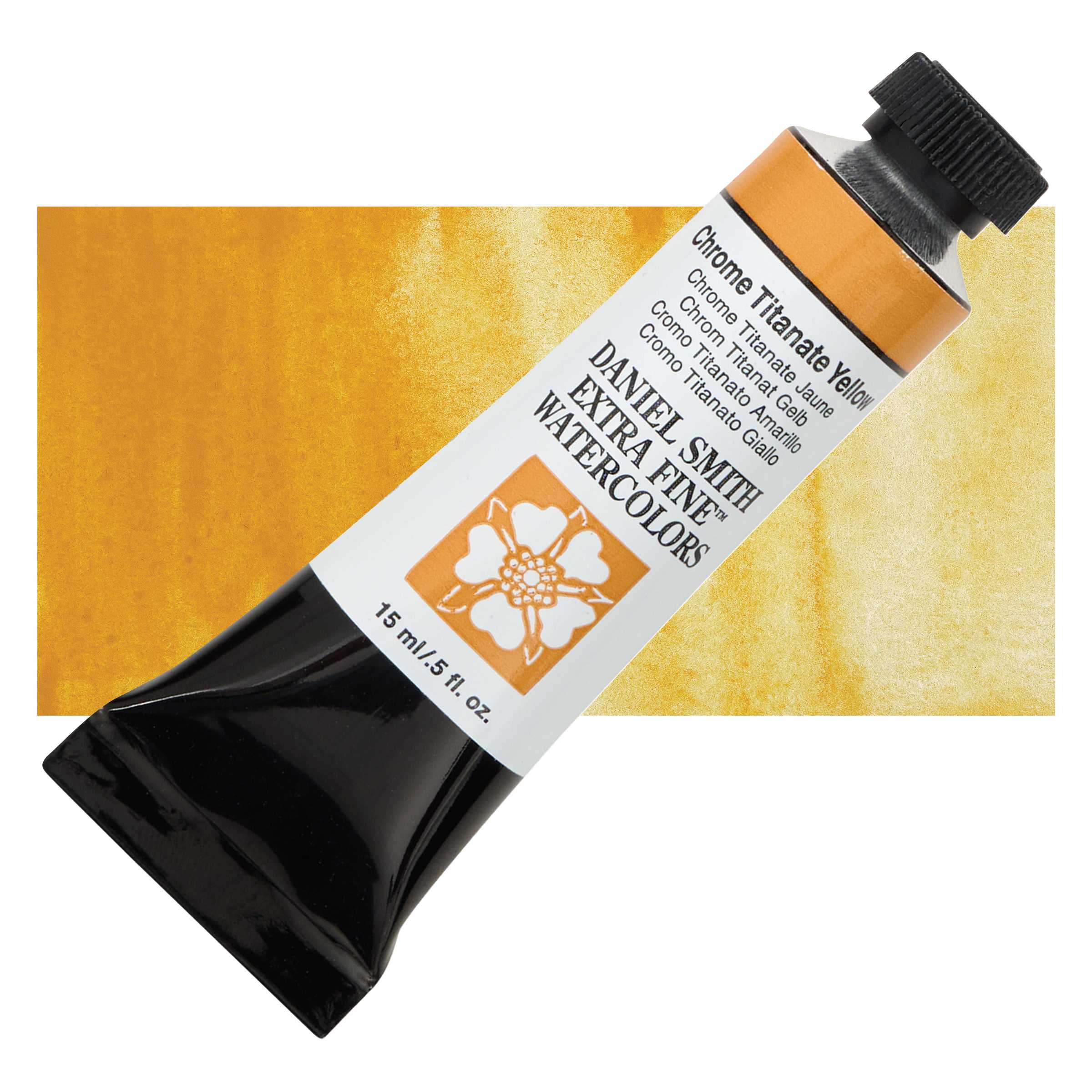Daniel Smith Extra Fine Watercolor - Chrome Titanate Yellow, 15 ml Tube