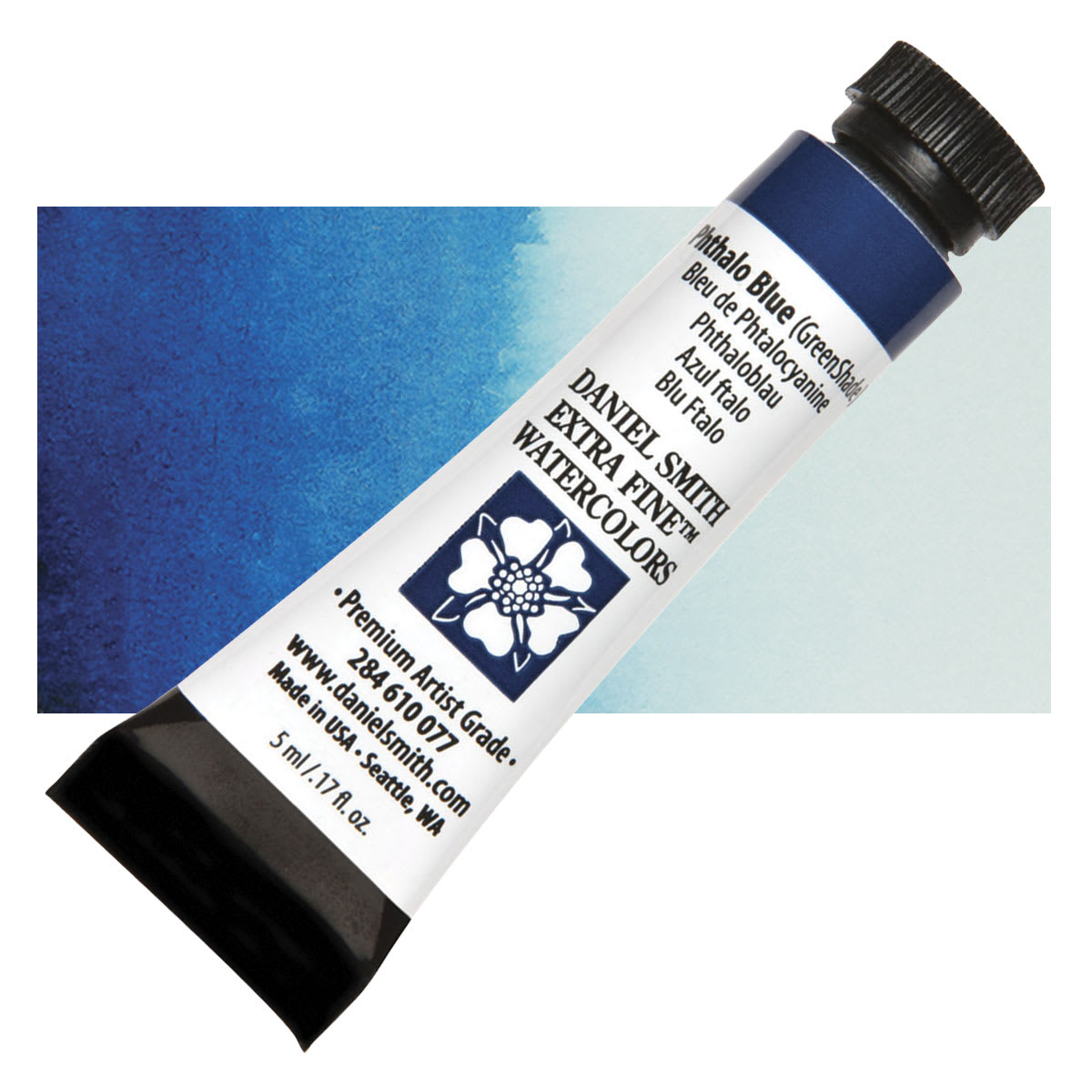 Daniel Smith Extra Fine™ Watercolor, 5 ml Paint in Phthalo Blue (Green Shade)
