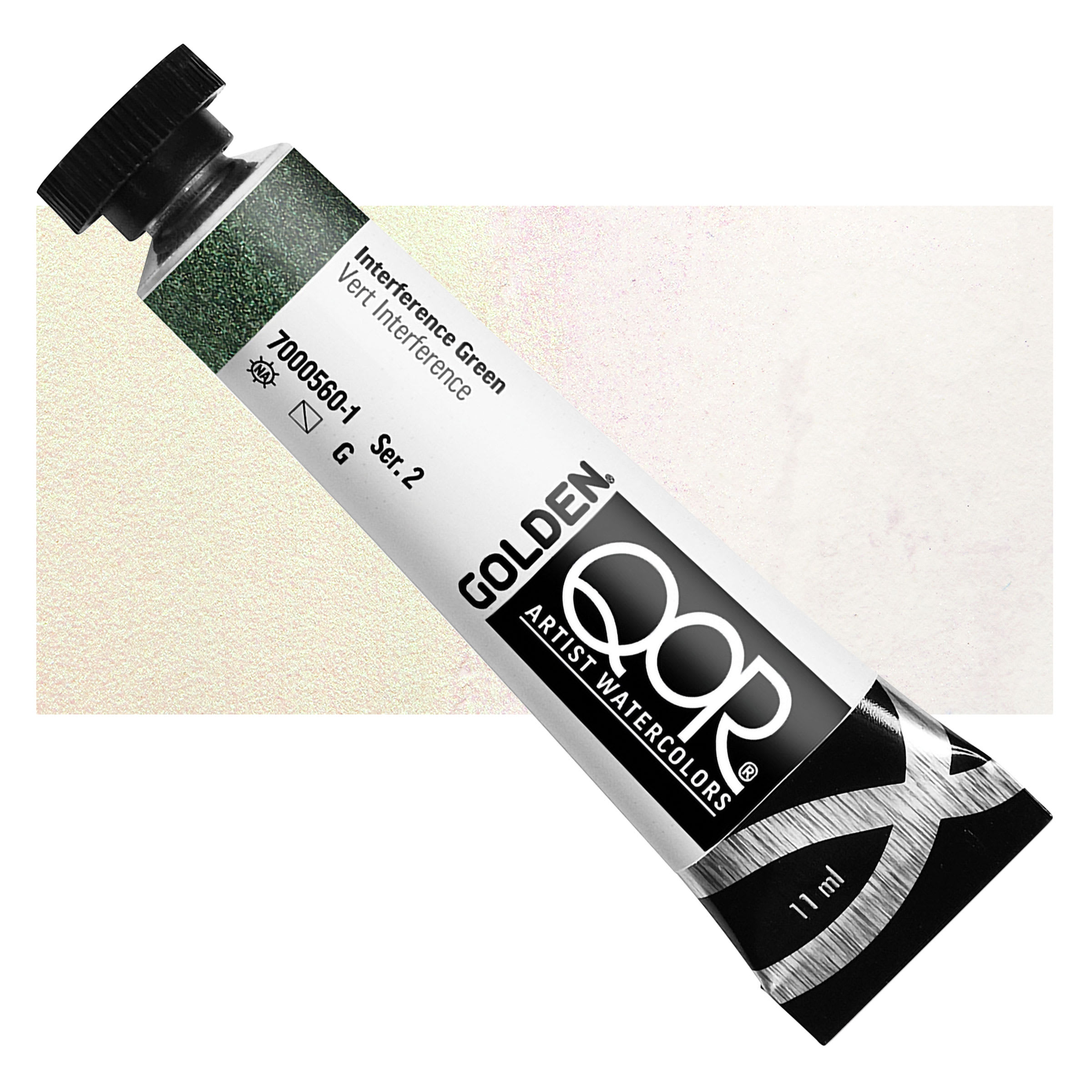 QoR Modern Watercolor - Interference Green, 11 ml tube