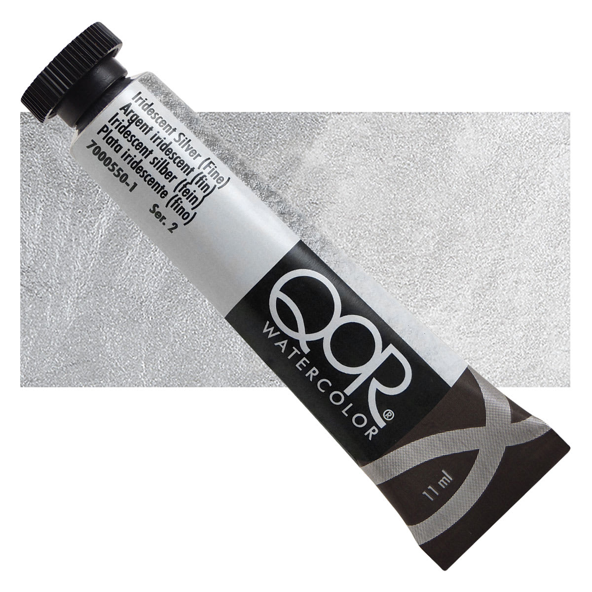 QoR Modern Watercolors - Iridescent Silver (Fine), 11 ml tube