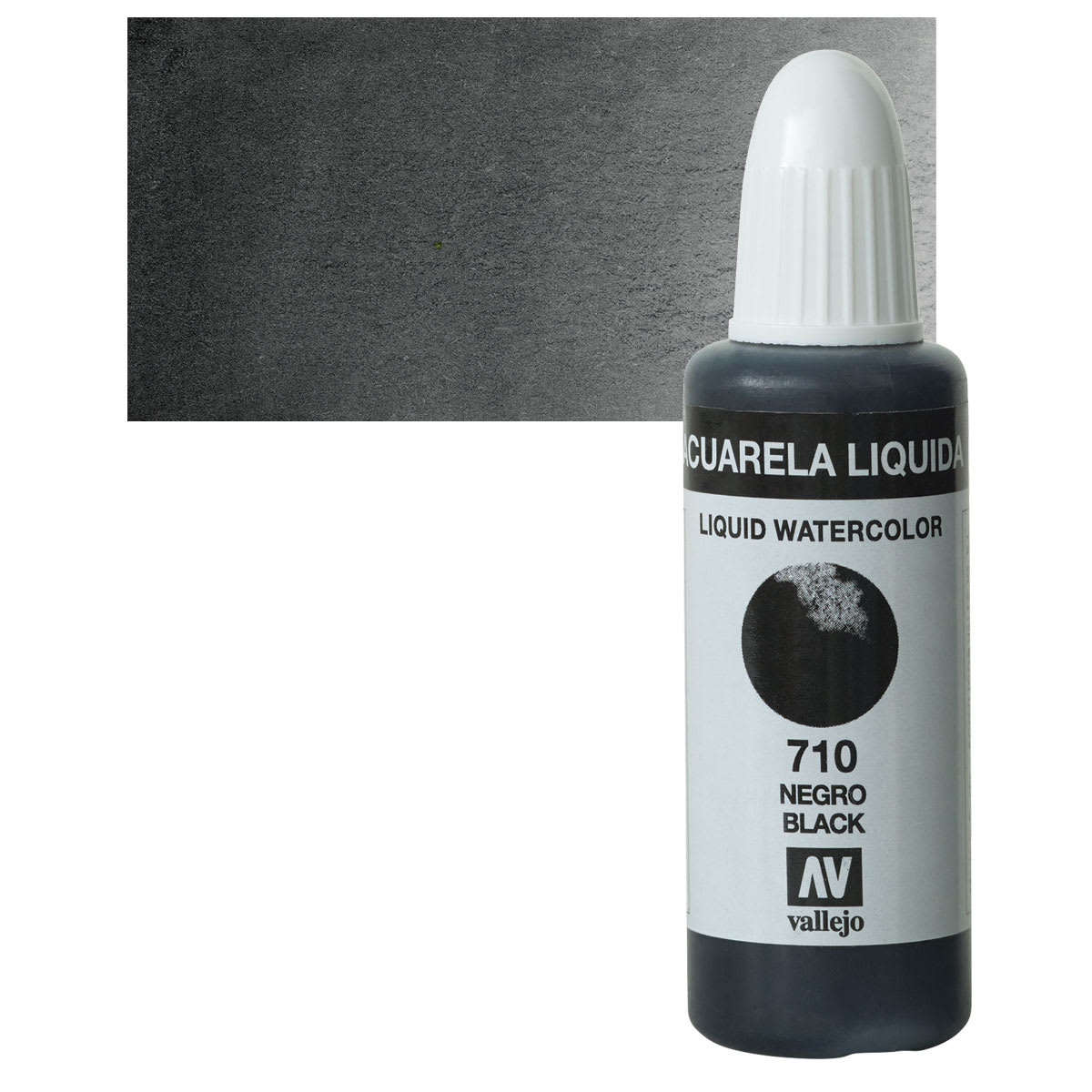 Vallejo Liquid Watercolor - Black, 32 ml