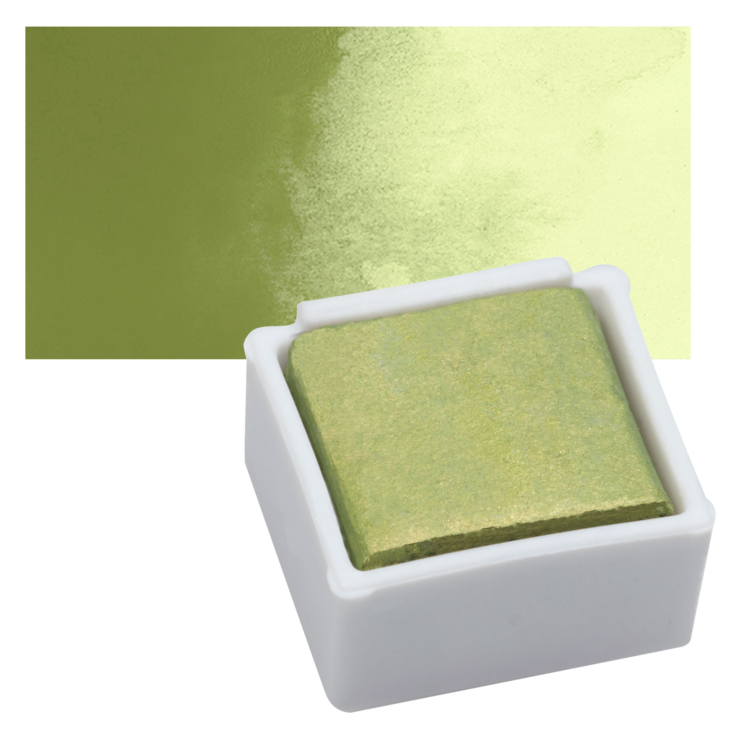 Derwent Watercolor Pan - Metallic Lime Gold