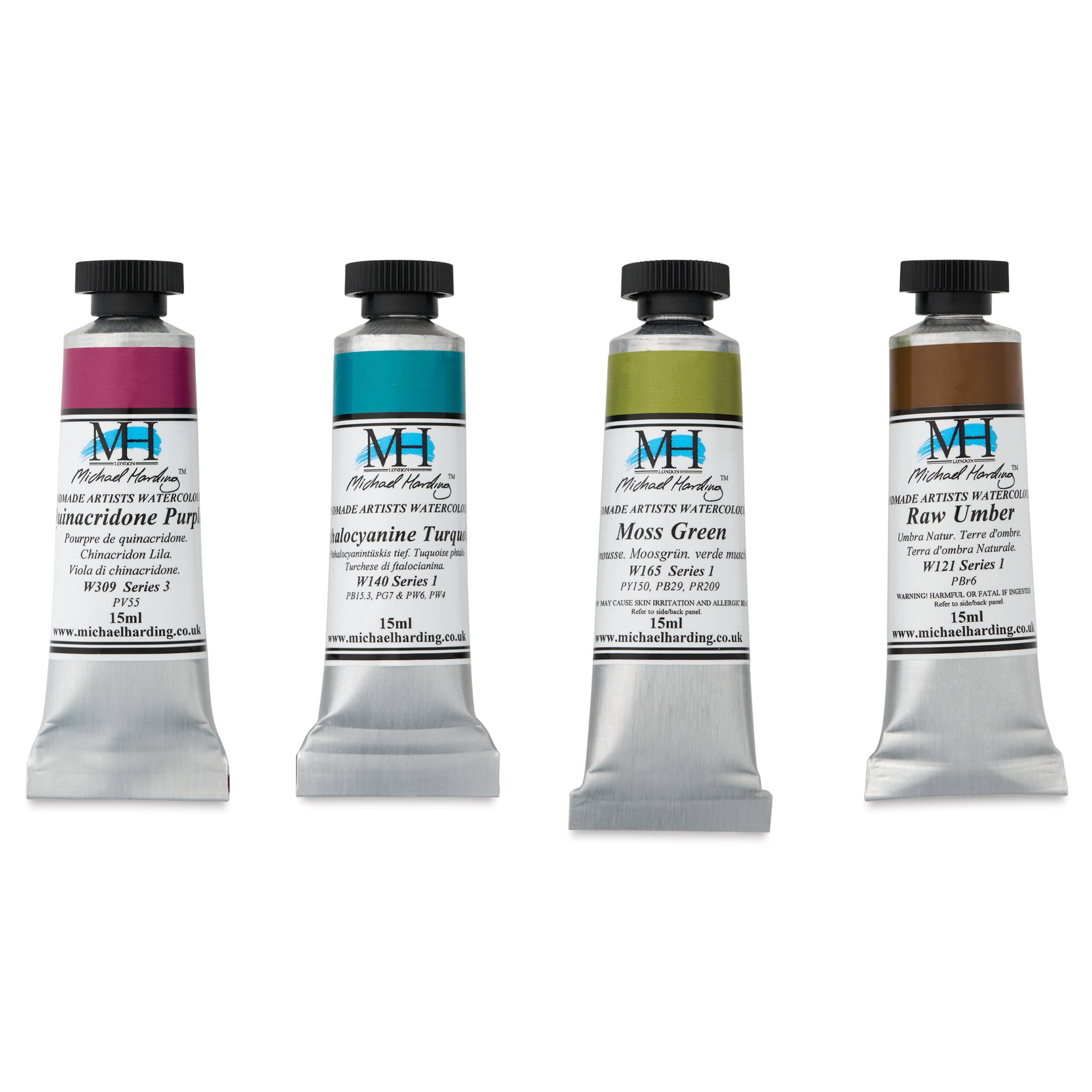 Michael Harding Artists Watercolors - Set of 4, Exploration, 15 ml