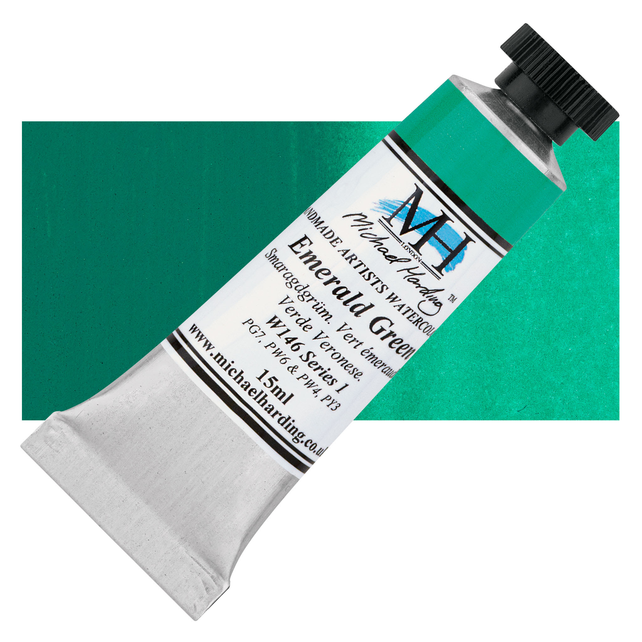 Michael Harding Artists Watercolor - Emerald Green, 15 ml