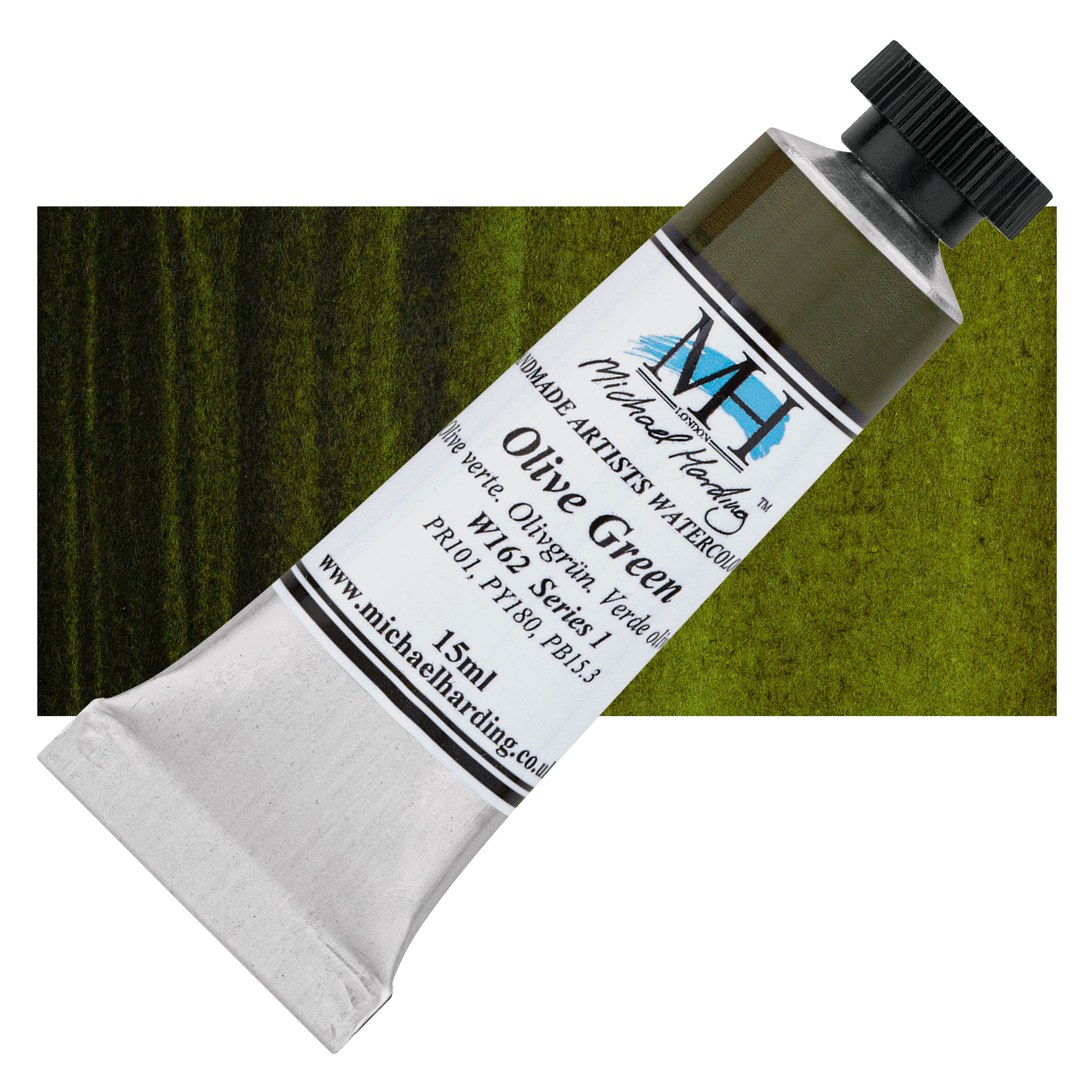 Michael Harding Artists Watercolor - Olive Green, 15 ml