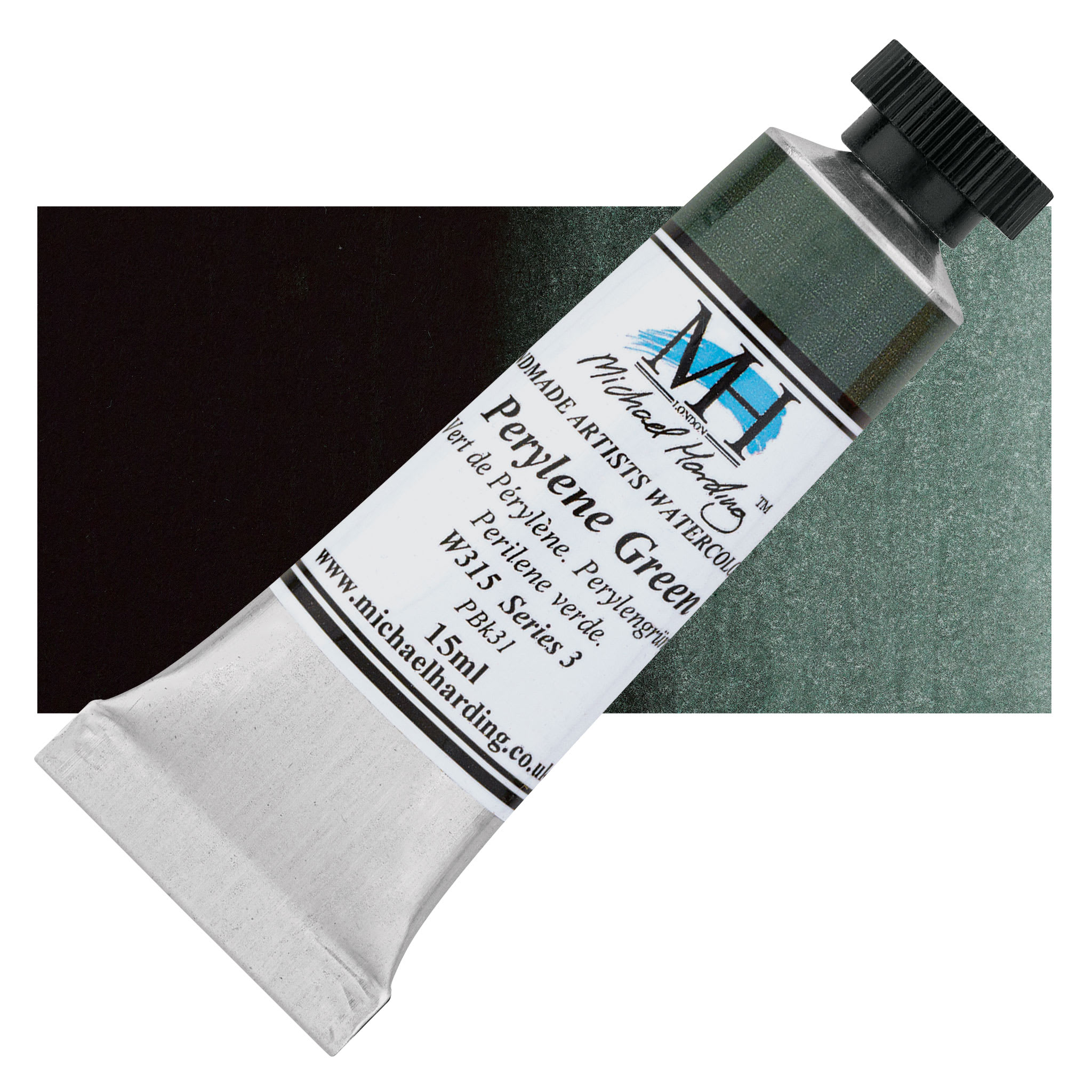 Michael Harding Artists Watercolor - Perylene Green, 15 ml