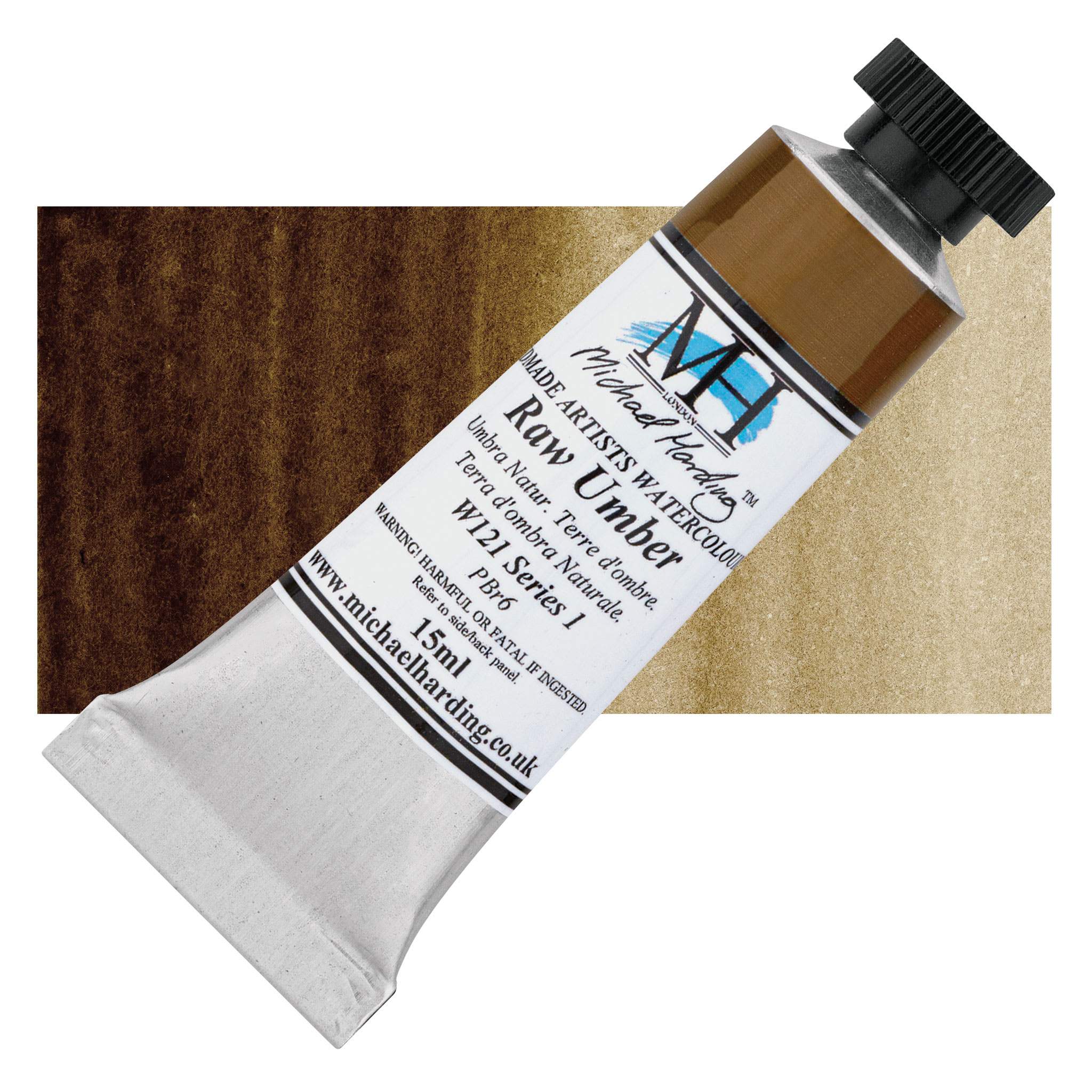 Michael Harding Artists Watercolor - Raw Umber, 15 ml