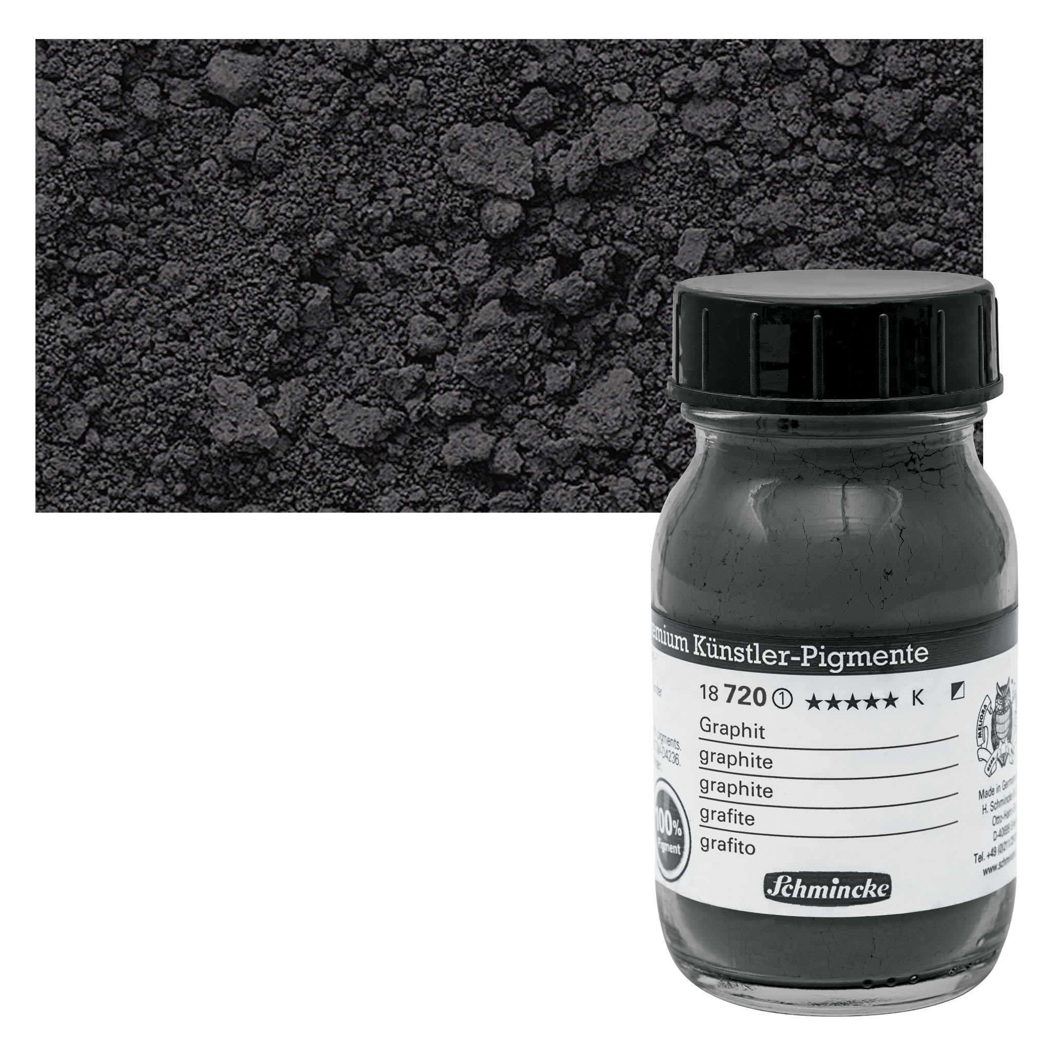 Schmincke Pigment - Graphite, 100 ml Jar