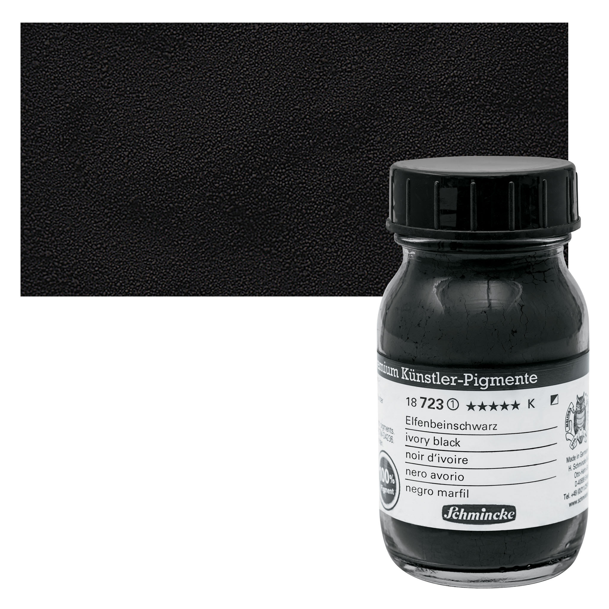 Schmincke Pigment - Ivory Black, 100 ml Jar