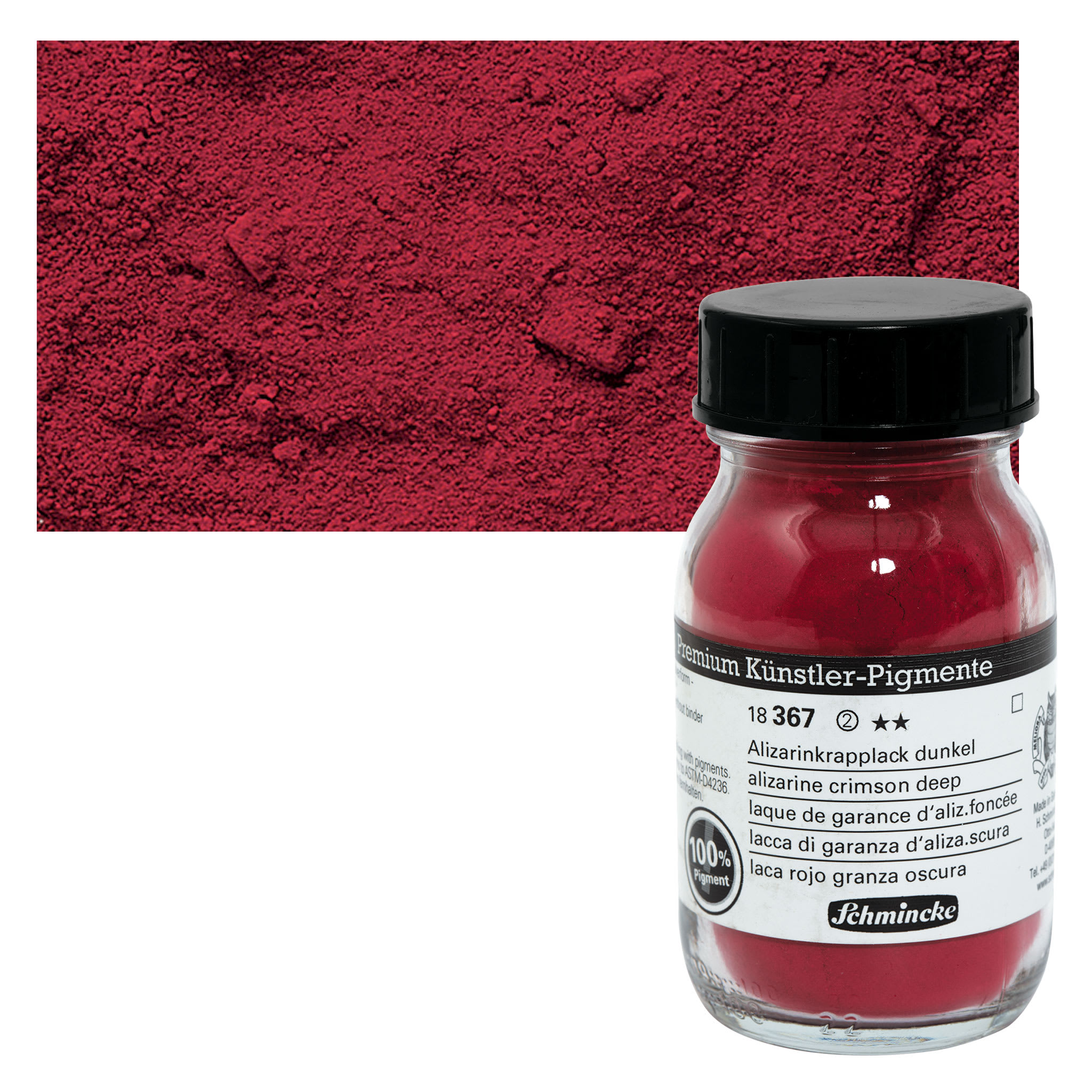 Schmincke Pigment - Alizarine Crimson Deep, 100 ml Jar