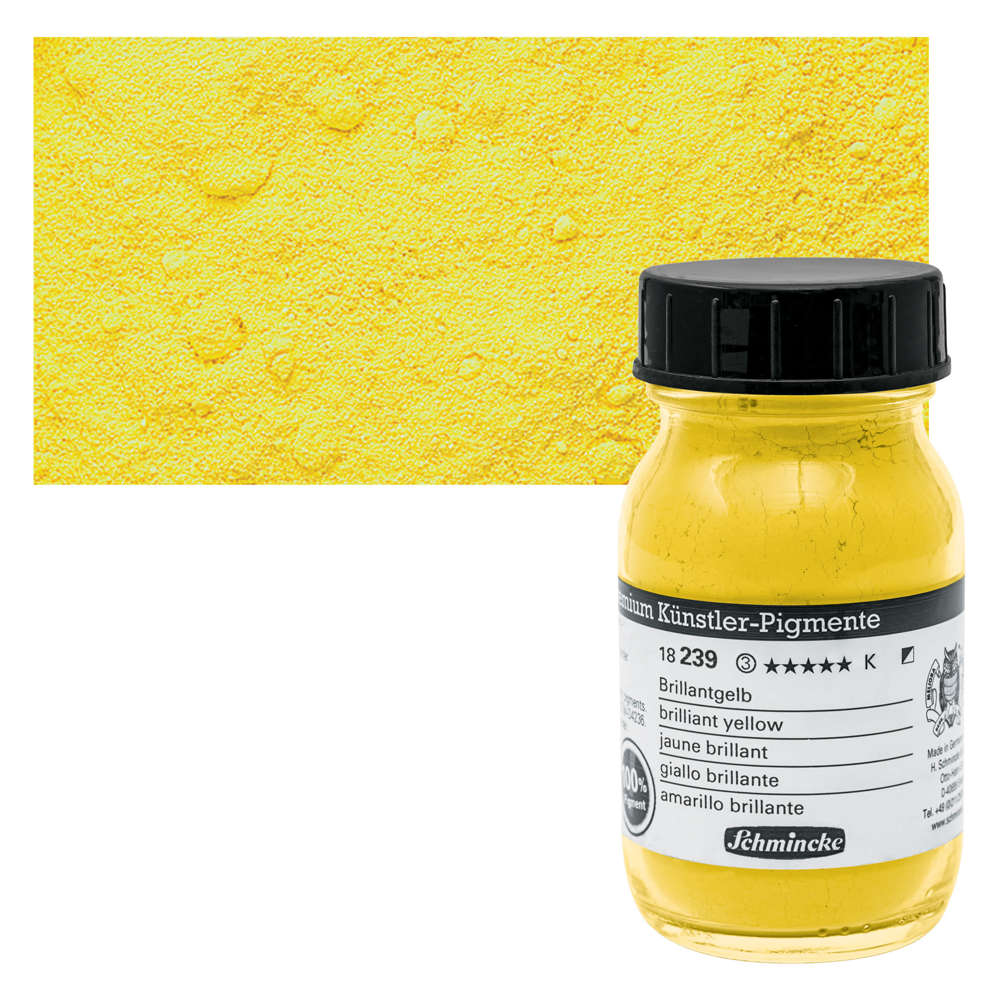 Schmincke Pigment - Brilliant Yellow, 100 ml Jar