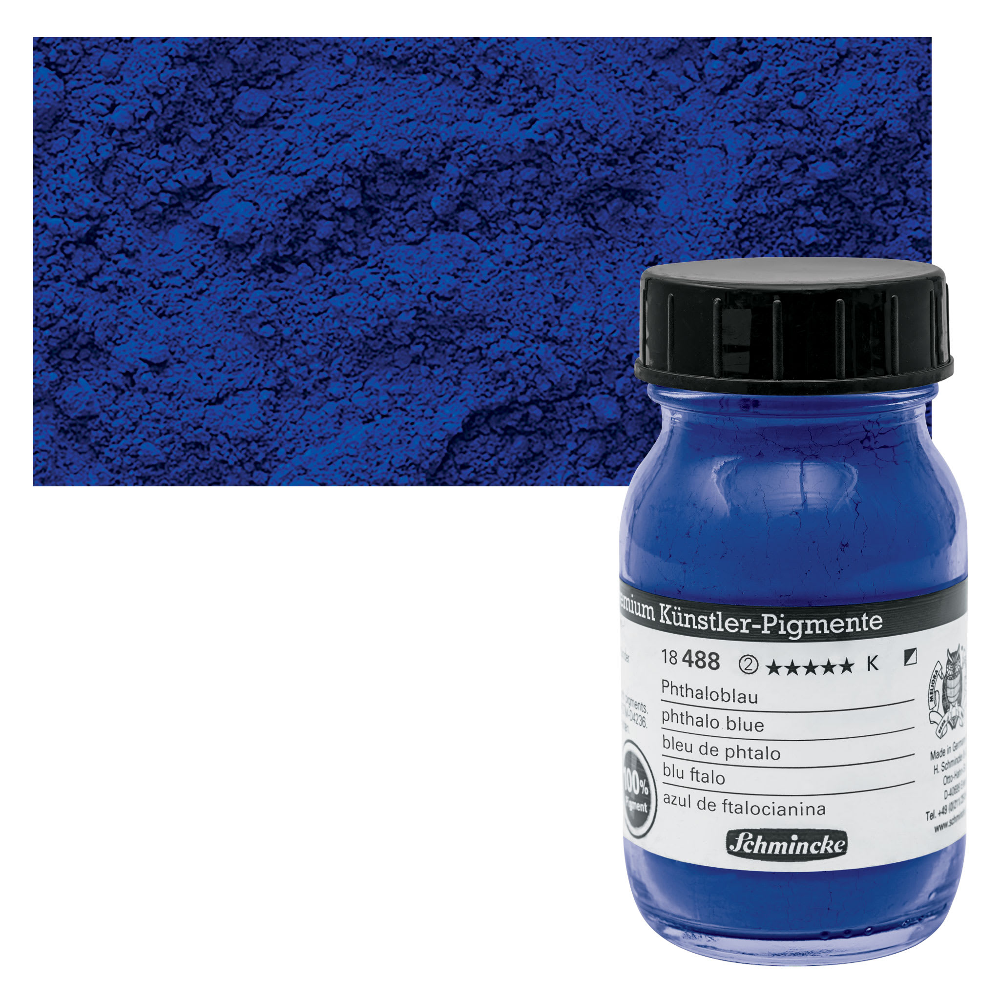 Schmincke Pigment - Phthalo Blue, 100 ml Jar