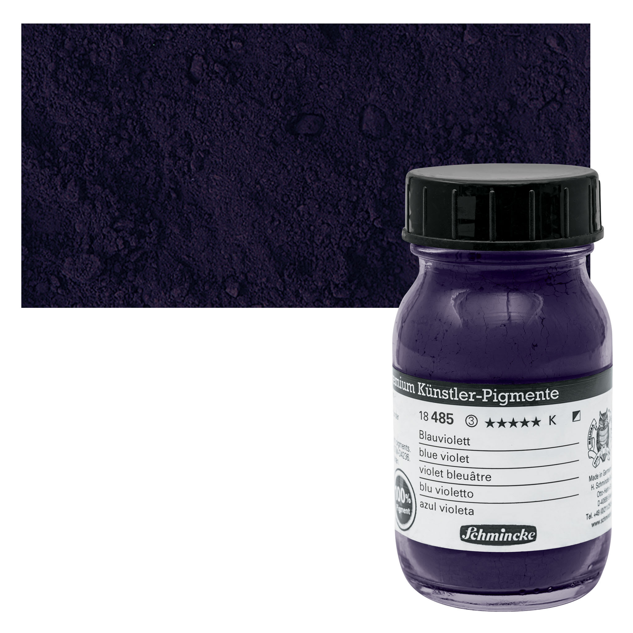 Schmincke Pigment - Blue Violet, 100 ml Jar