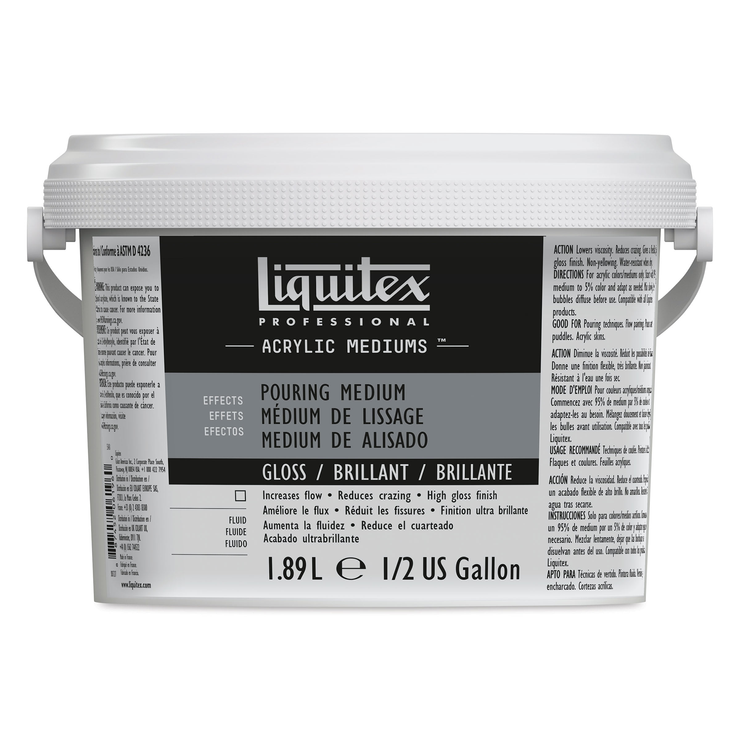 Liquitex Effects Pouring Medium - Gloss, Half Gallon