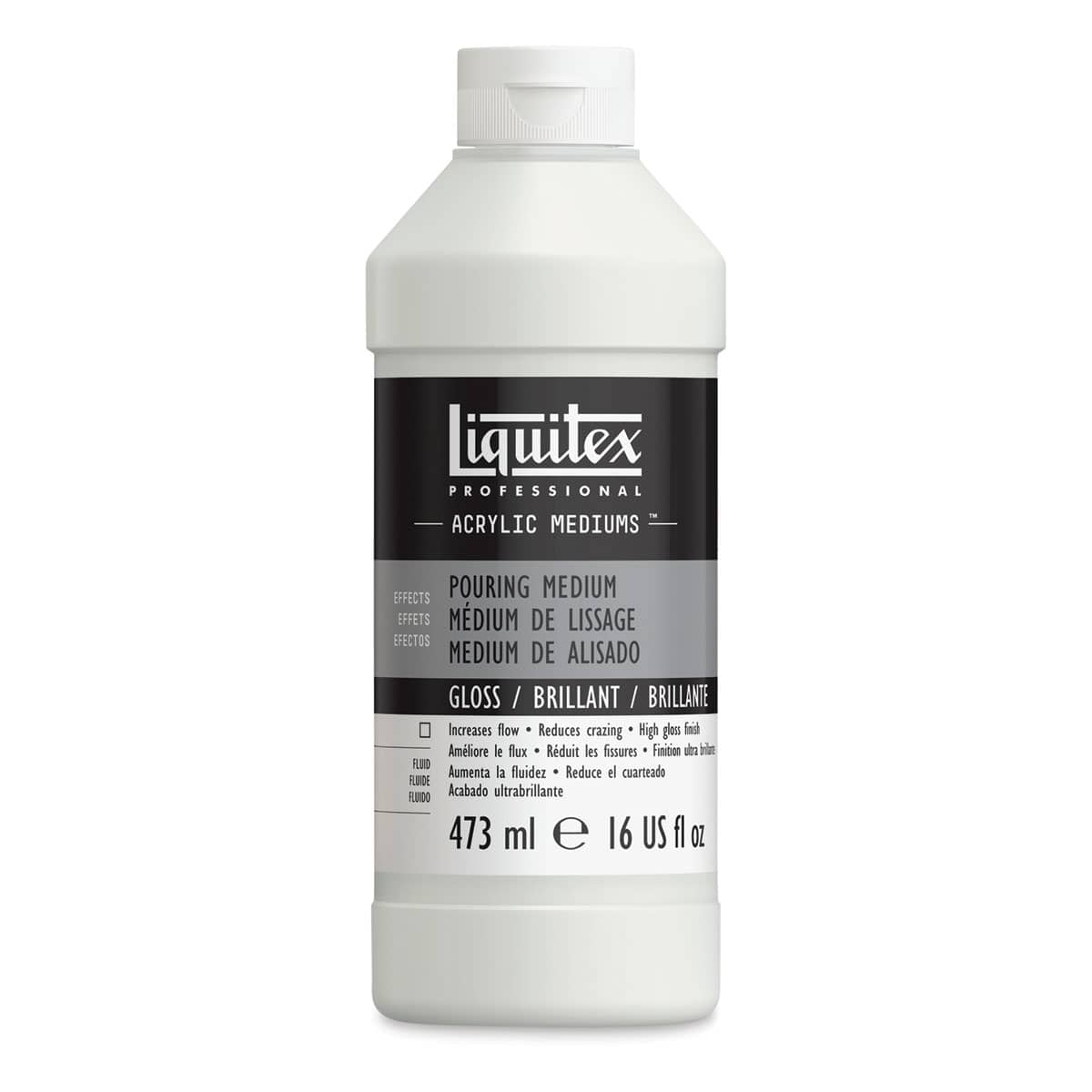Liquitex Effects Pouring Medium - Gloss, 16 oz bottle