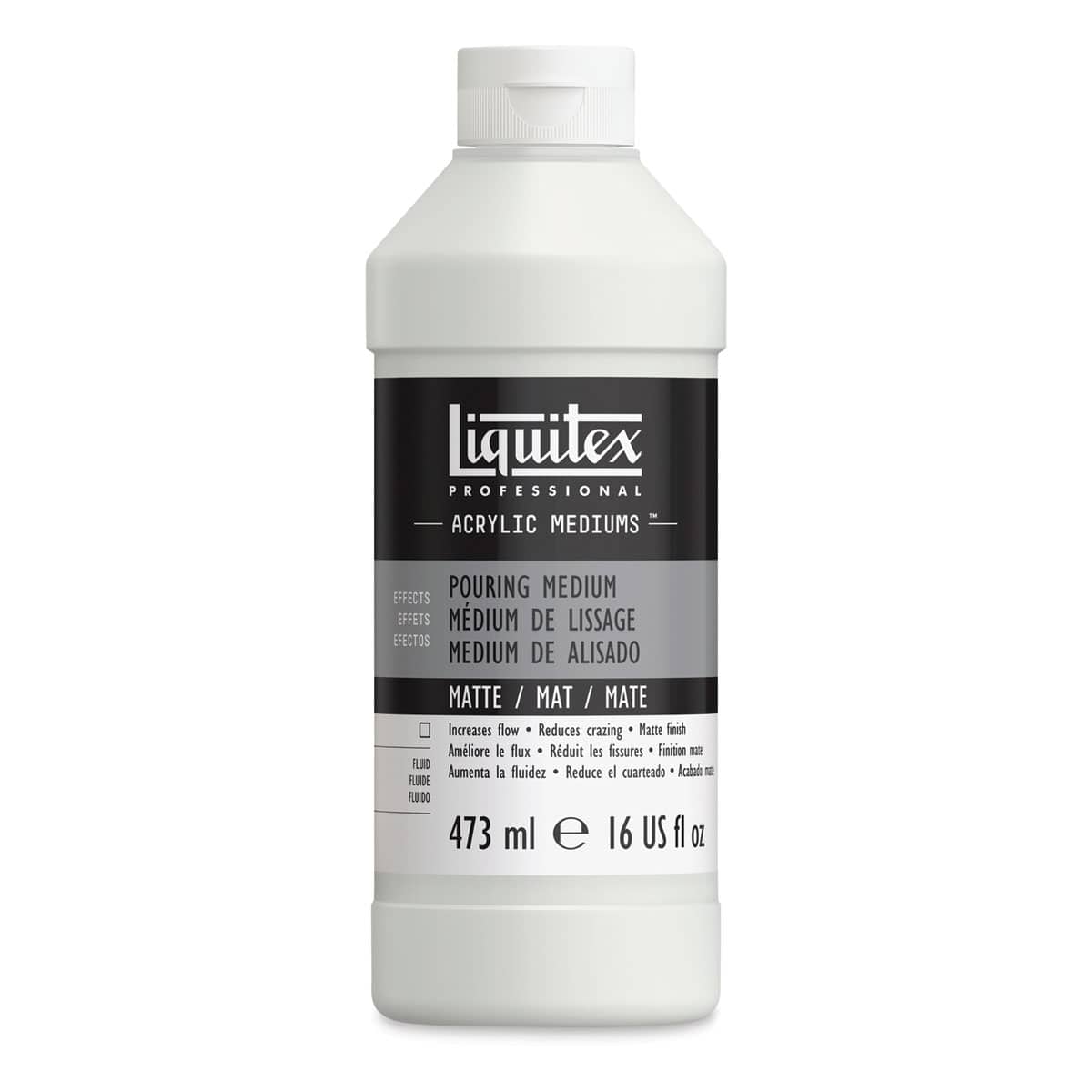 Liquitex Effects Pouring Medium - Matte, 16 oz bottle