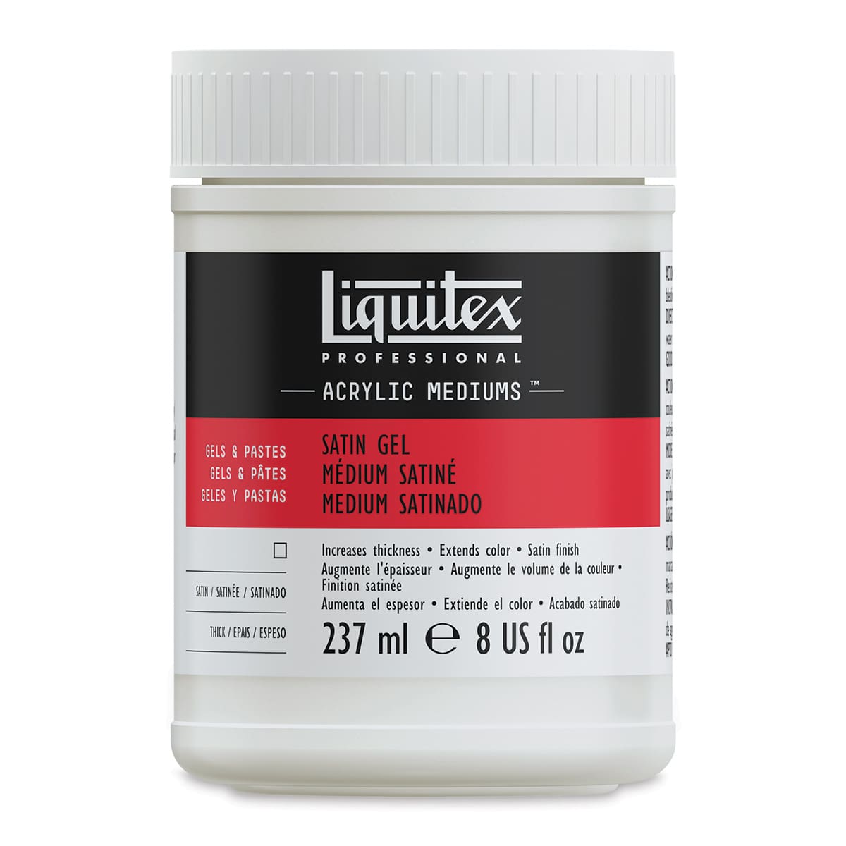Liquitex® Professional Acrylic Mediums™ Satin Gel in Clear | 8 fl oz