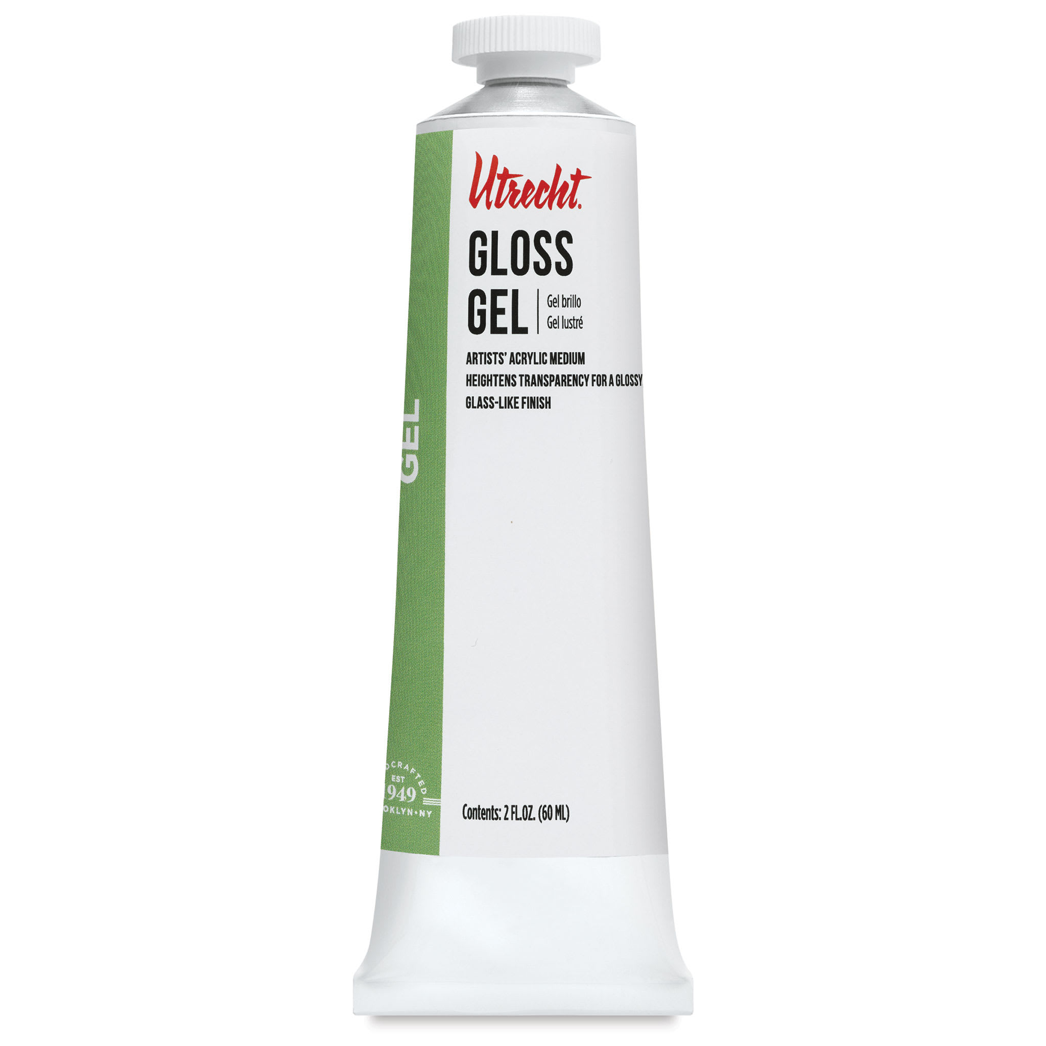 Utrecht Artists' Acrylic Gel Medium - Gloss Gel Medium, 2 oz tube
