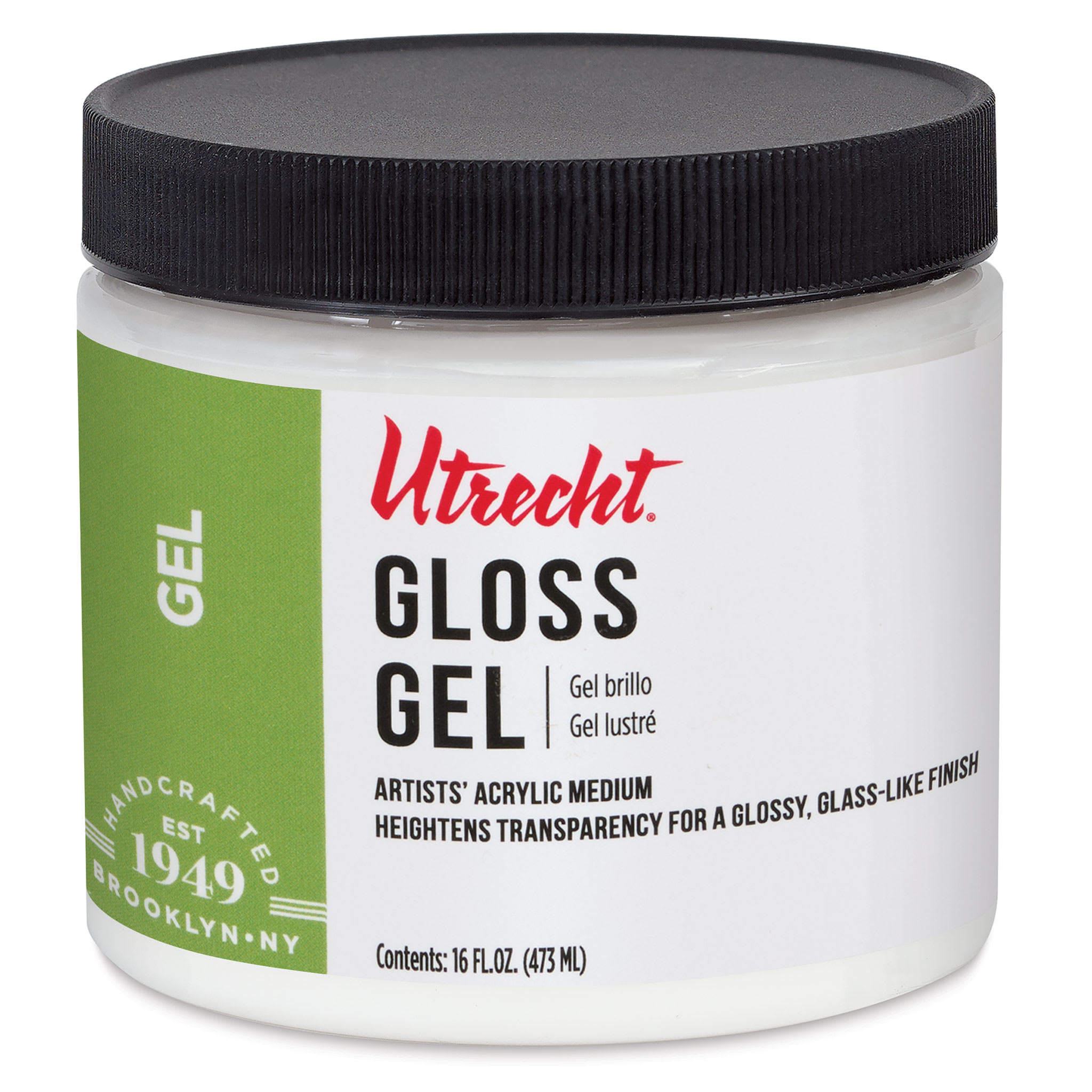 Utrecht Artists' Acrylic Gel Medium - Gloss Gel Medium, Pint