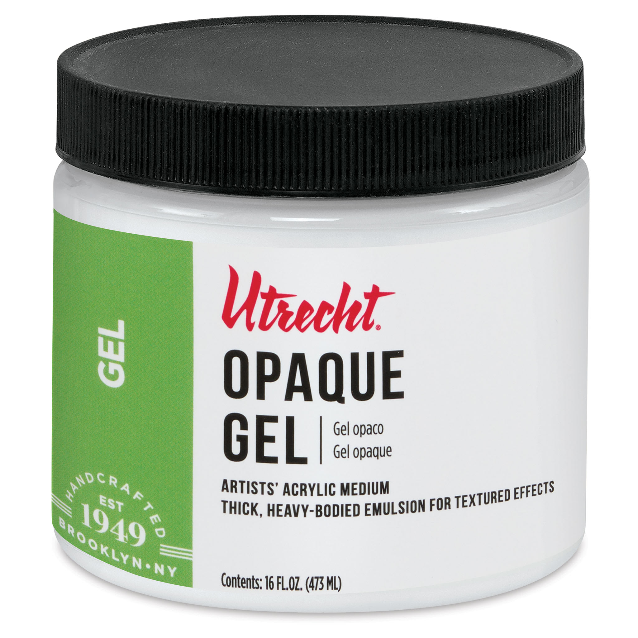 Utrecht Artists' Acrylic Opaque Gel Medium - 16 oz