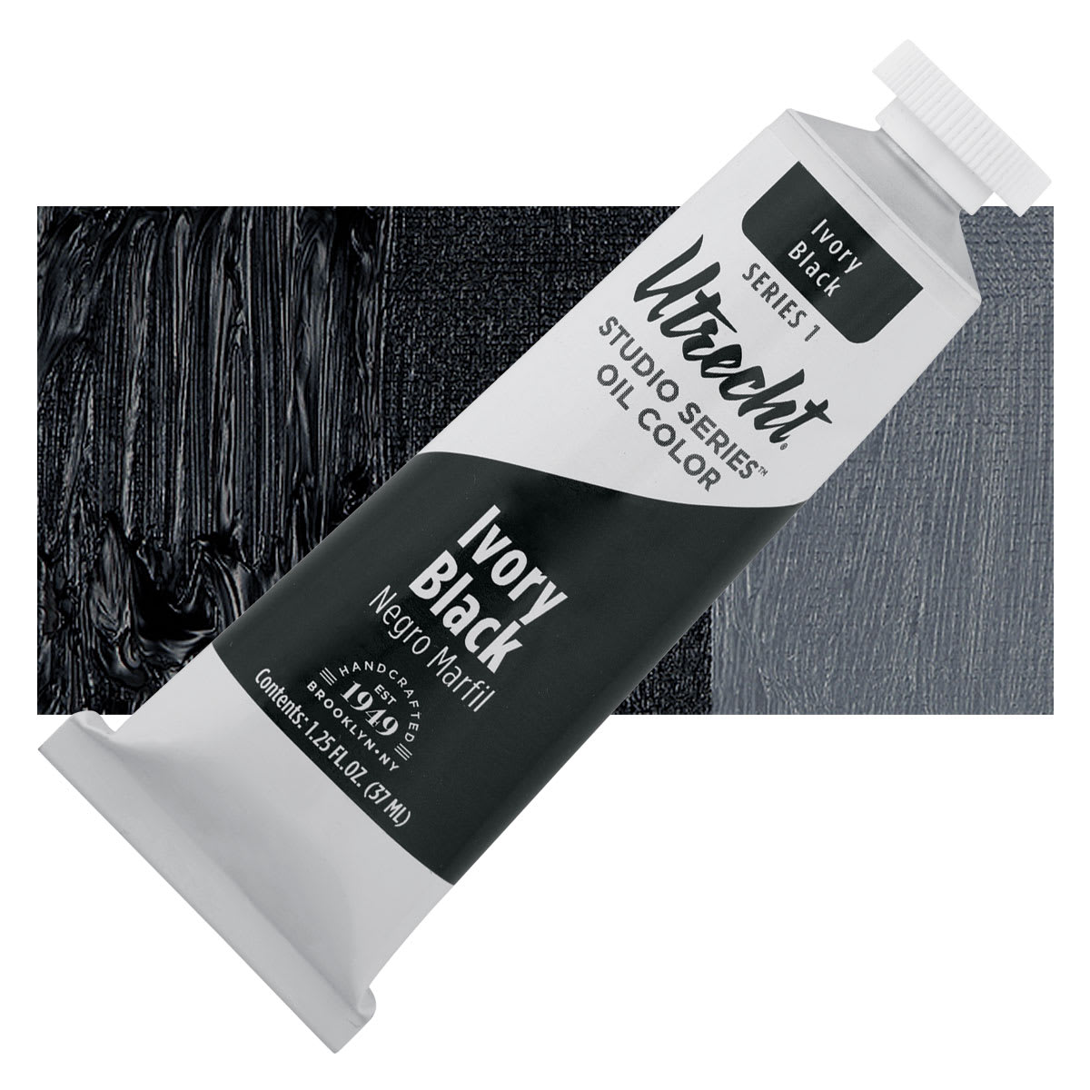 Utrecht Studio Series Oil Paint - Ivory Black, 37 ml, Tube