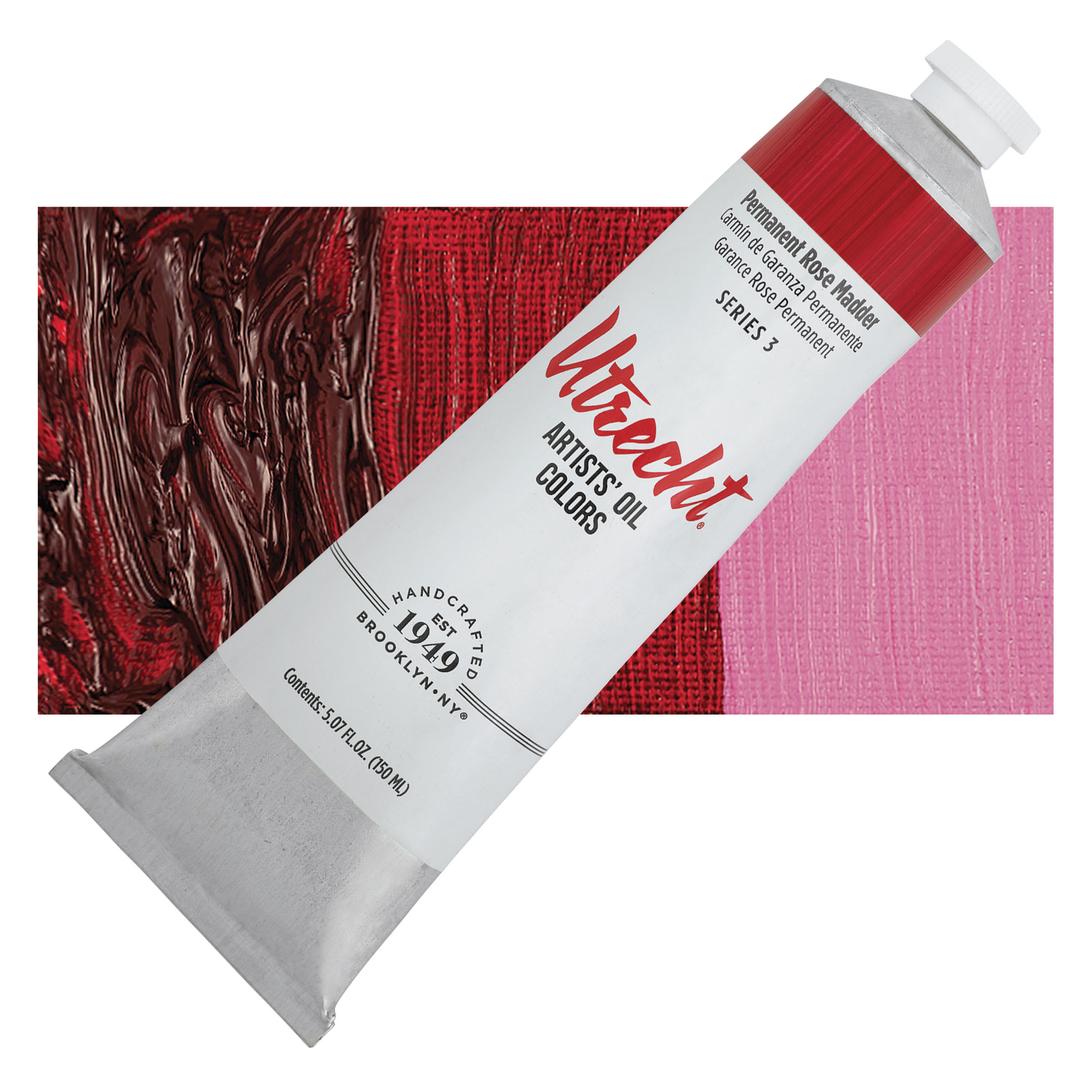 Utrecht Artists' Oil Paint - Permanent Rose Madder, 150 ml tube