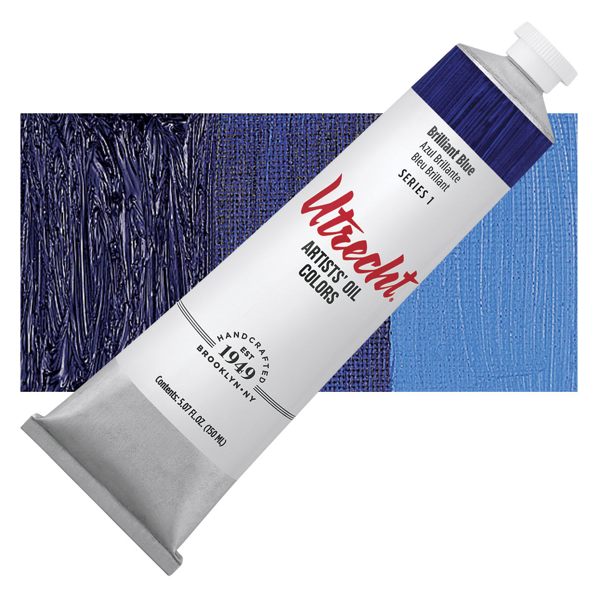 Utrecht Artists' Oil Paint - Brilliant Blue, 150 ml tube
