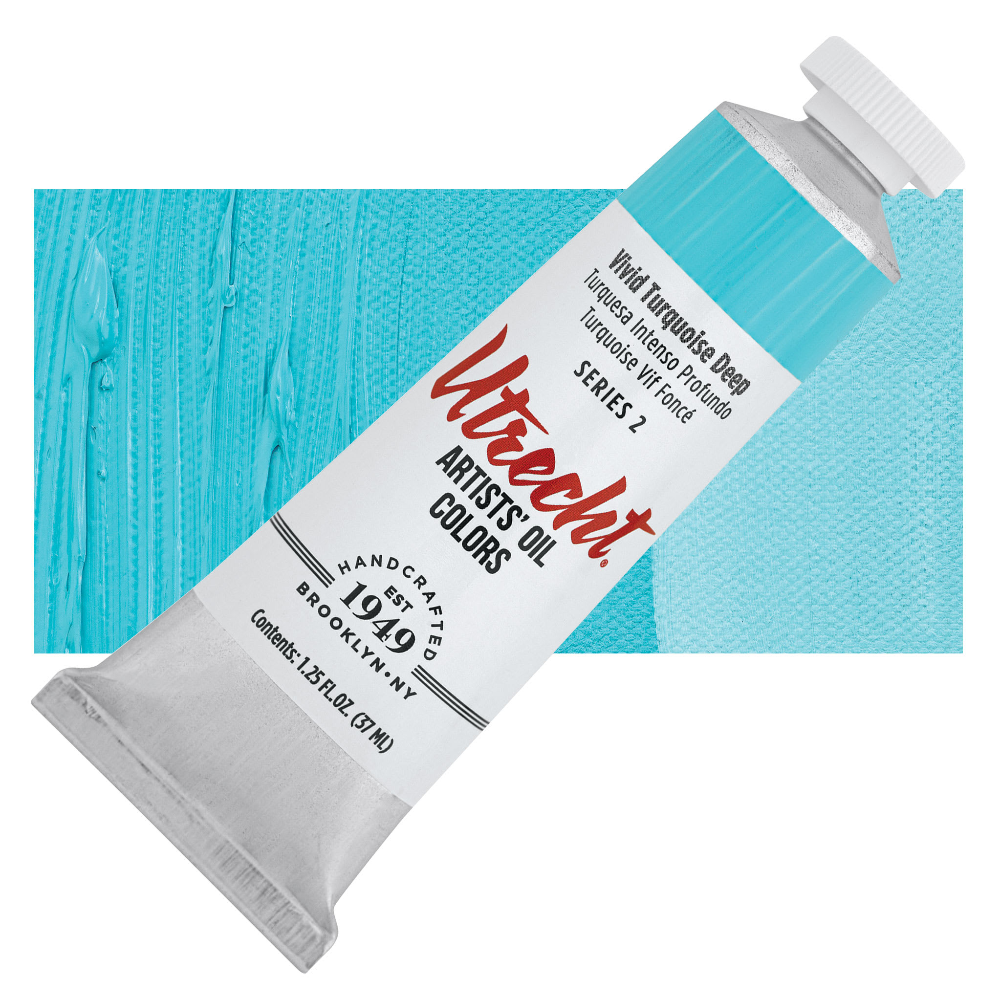 Utrecht Artists' Oil Paint - Vivid Turquoise Deep, 37 ml, Tube
