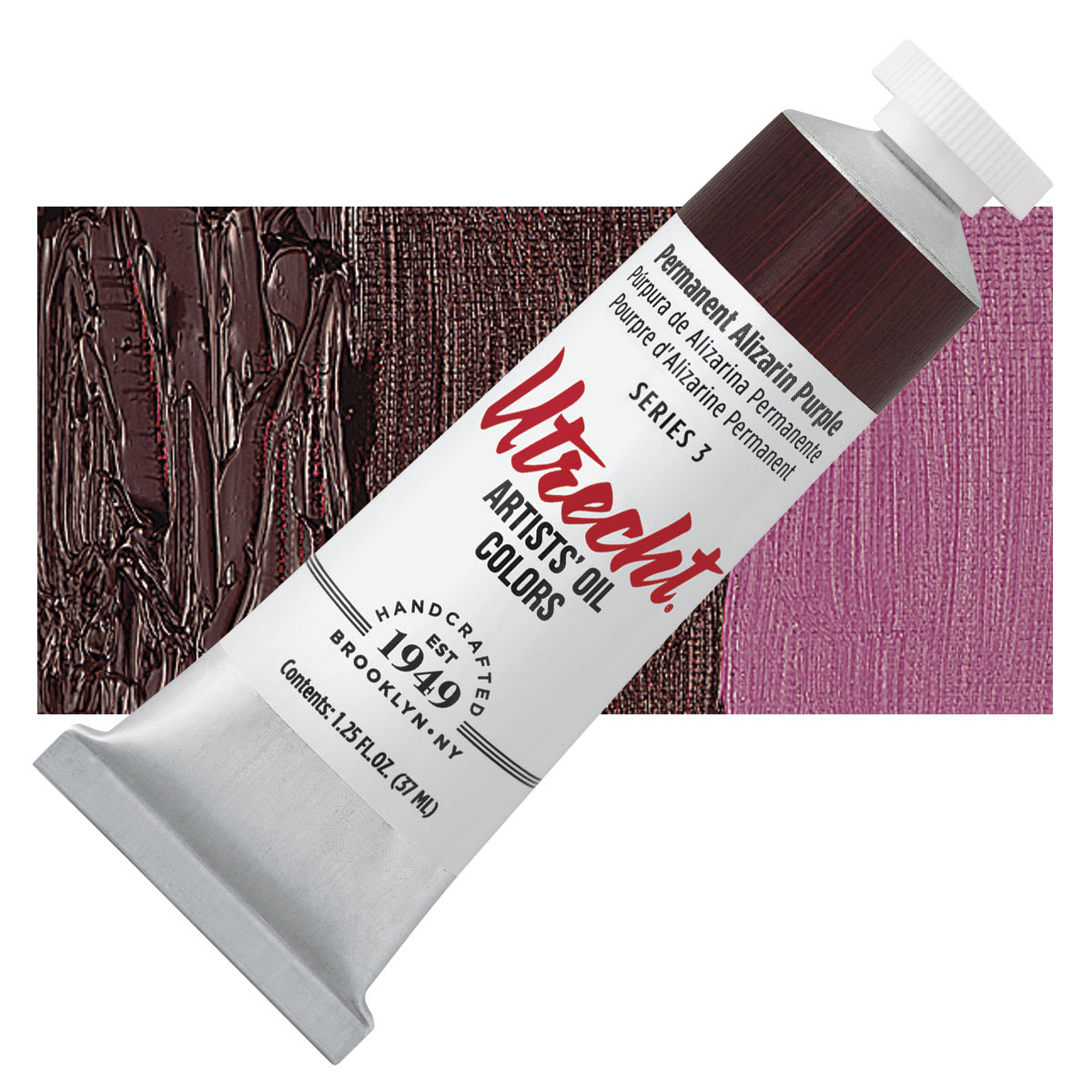 Utrecht Artists' Oil Paint - Permanent Alizarin Purple, 37 ml tube