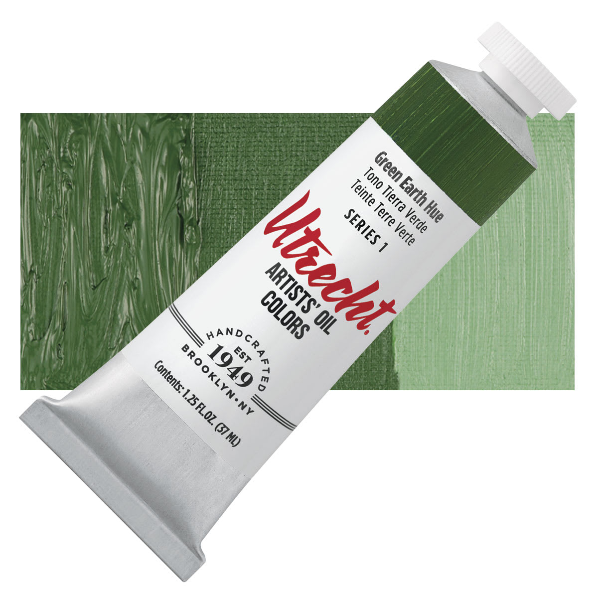 Utrecht Artists' Oil Paint - Green Earth Hue, 37 ml tube