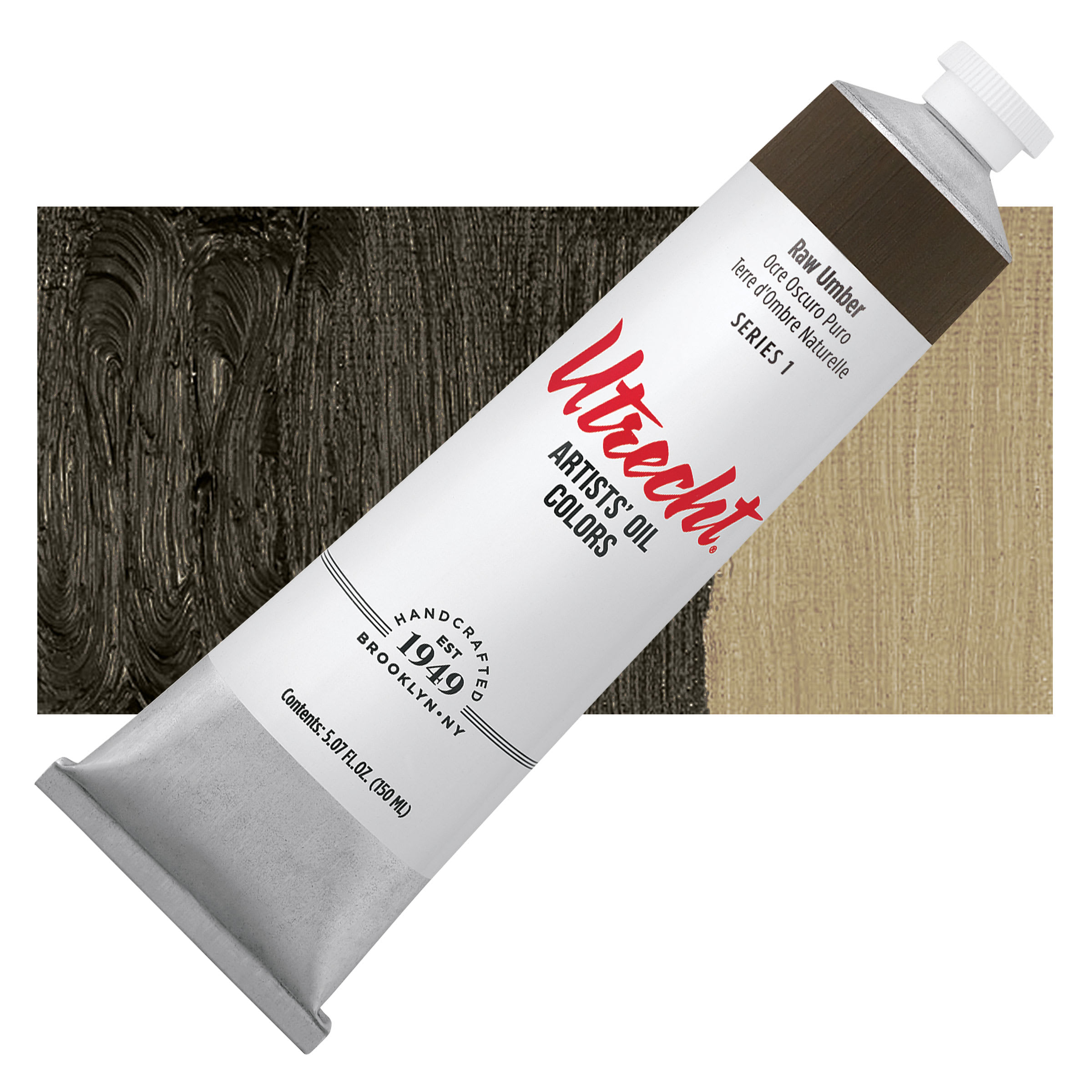 Utrecht Artists' Oil Paint - Raw Umber, 150 ml tube