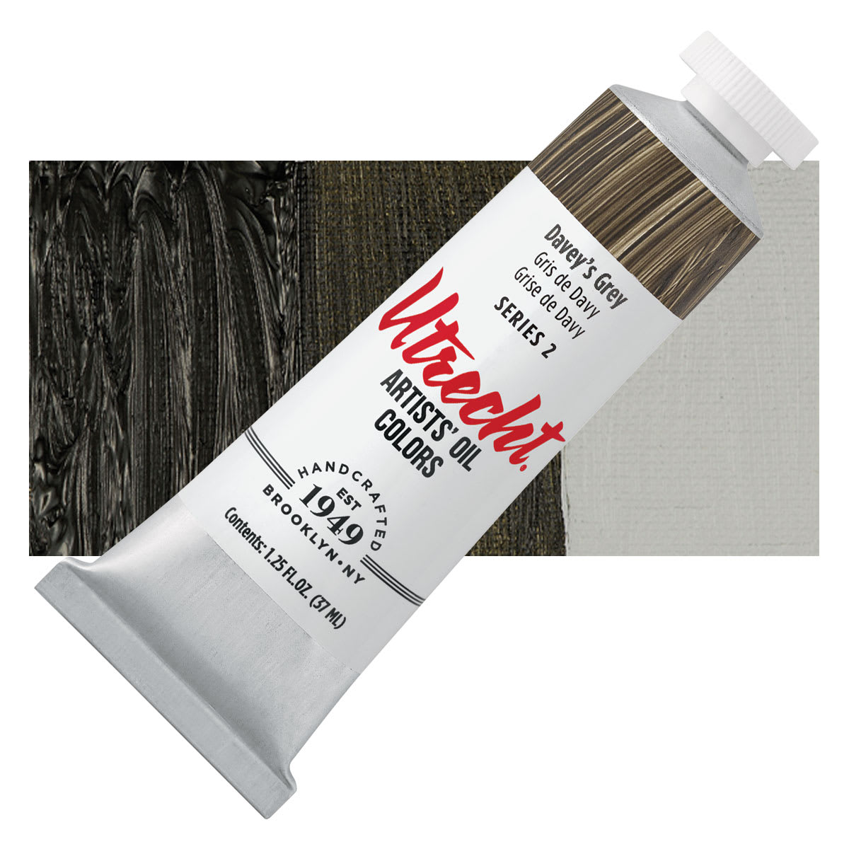 Utrecht Artists' Oil Paint - Davey's Grey, 37 ml tube