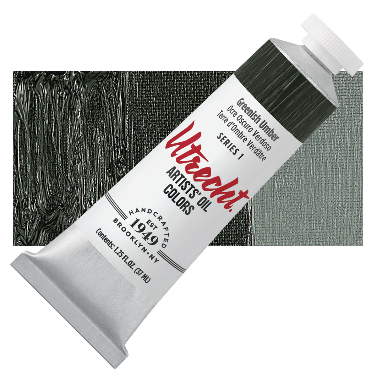 Utrecht Artists' Oil Paint - Greenish Umber, 37 ml tube