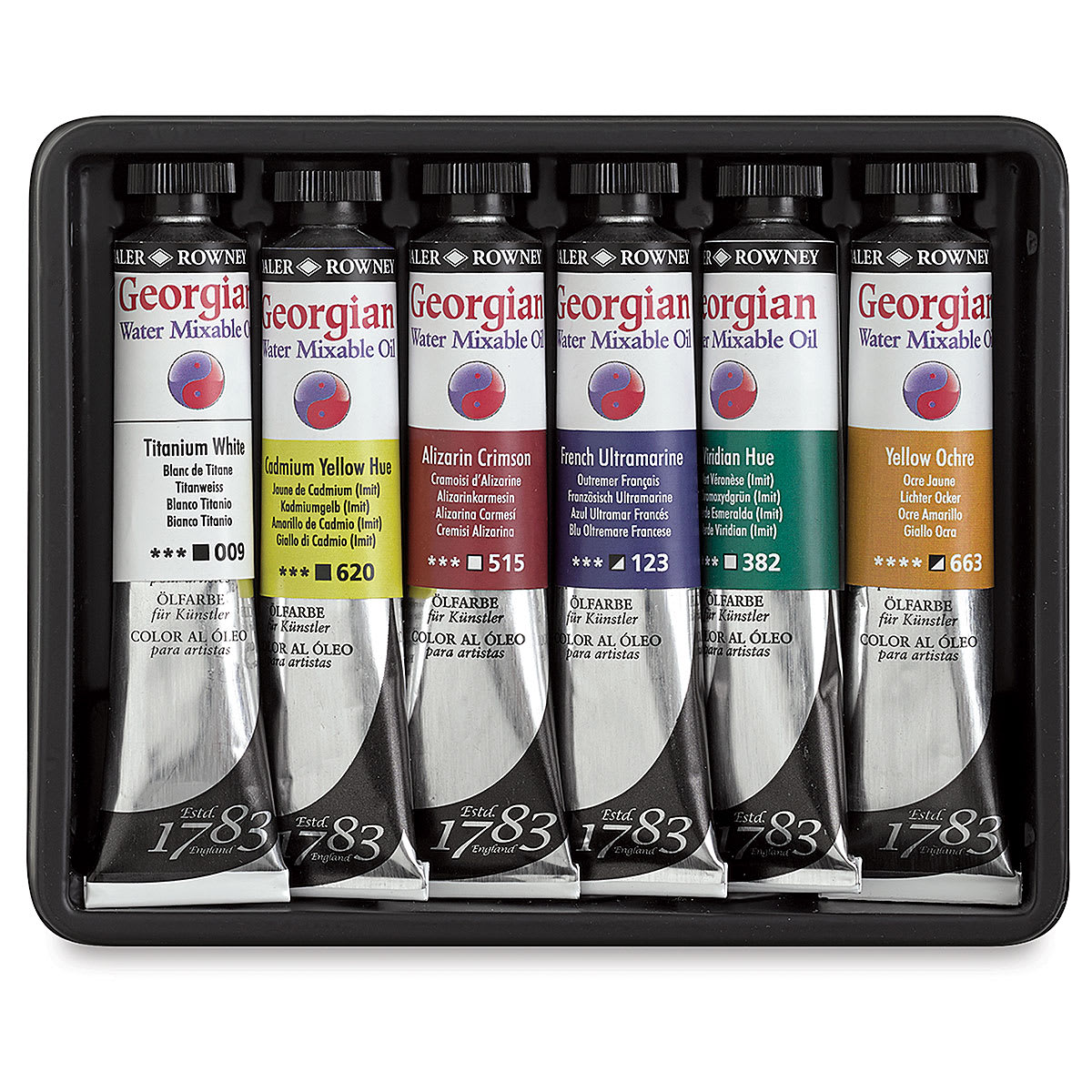Daler-Rowney Georgian Water Mixable Oil, Set Of 6, Starter Set (119900150)