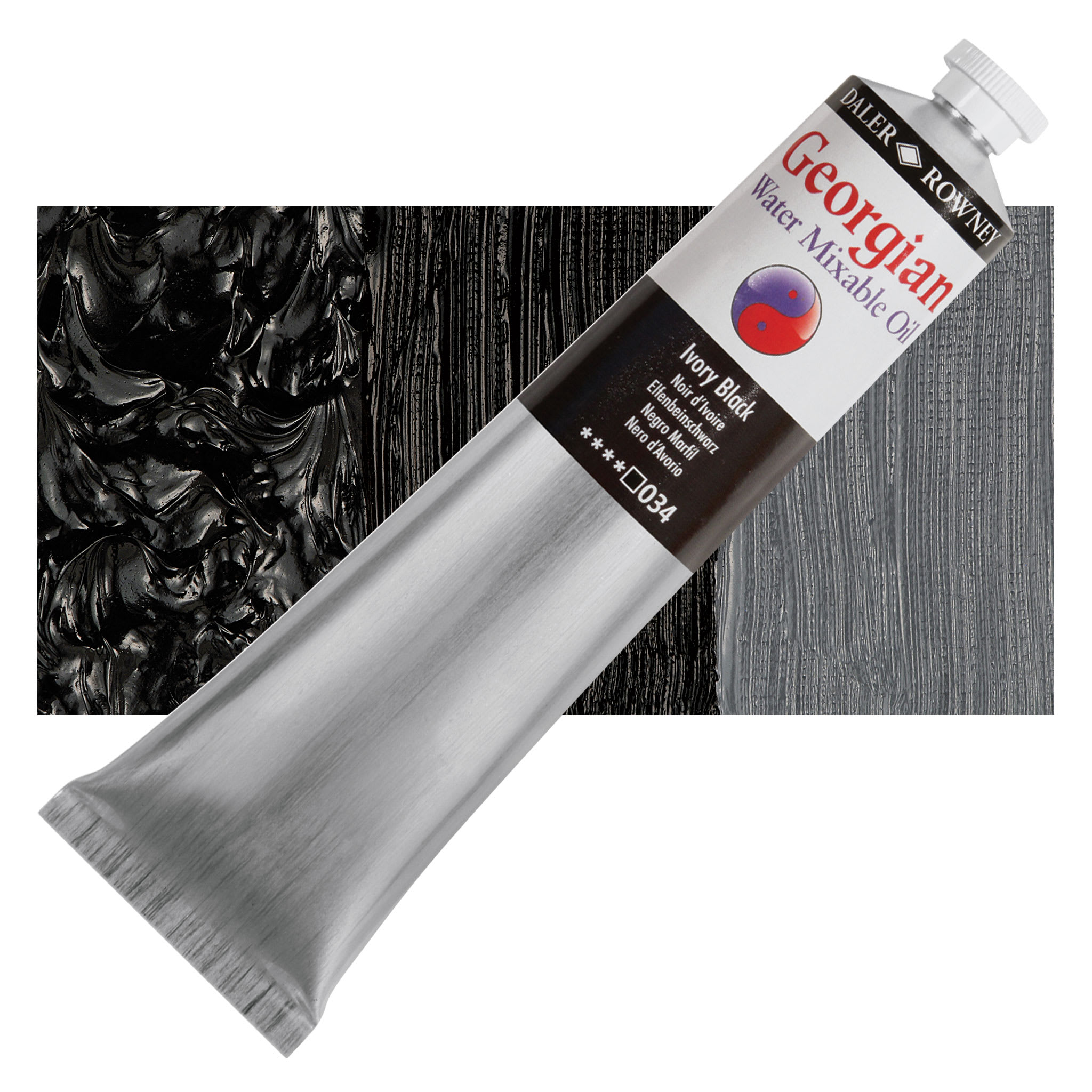 Georgian Water Mixable Oil - Ivory Black, 200 ml