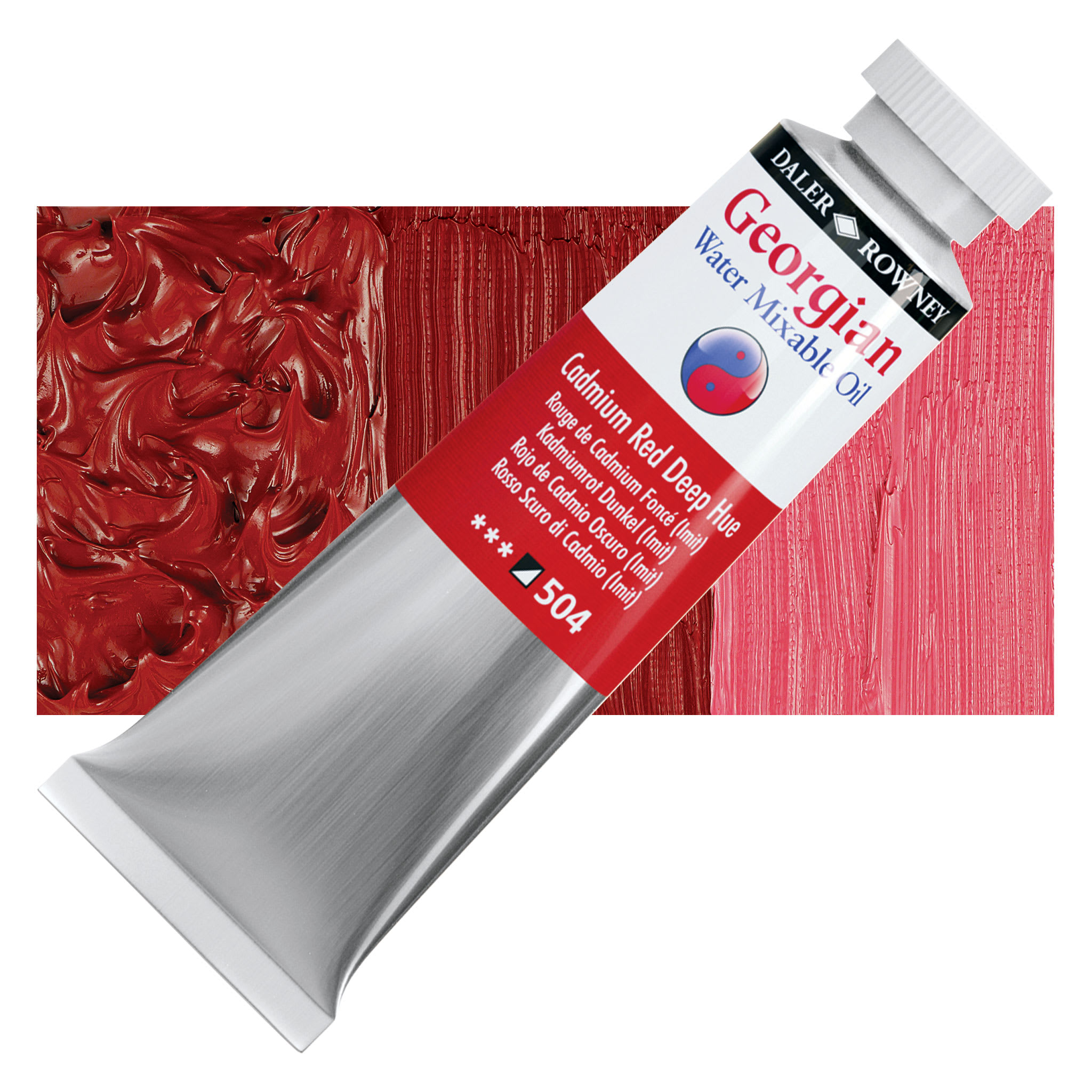 Georgian Water Mixable Oil - Cadmium Red Deep Hue, 37 ml
