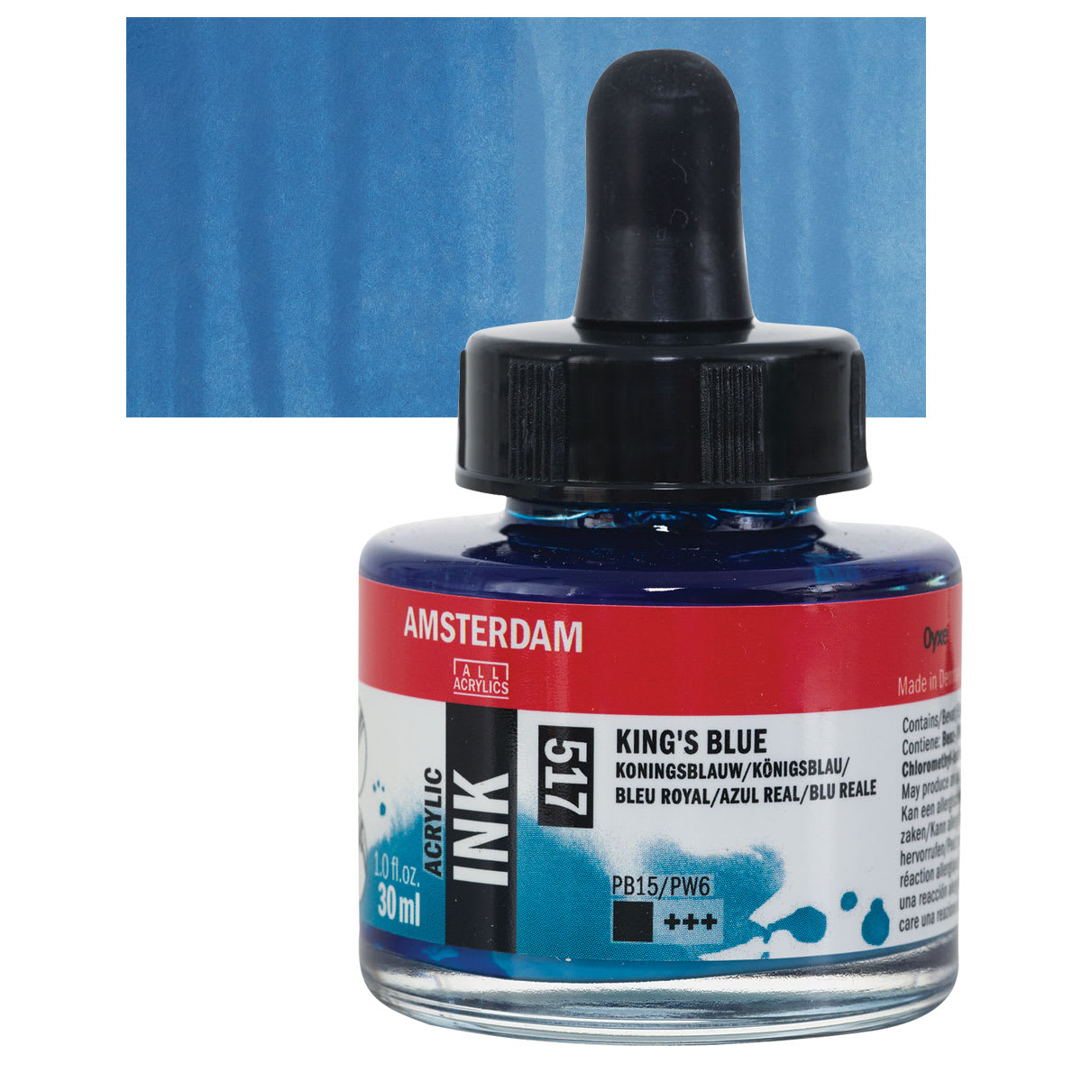 Amsterdam Acrylic Ink - King's Blue, 30 ml