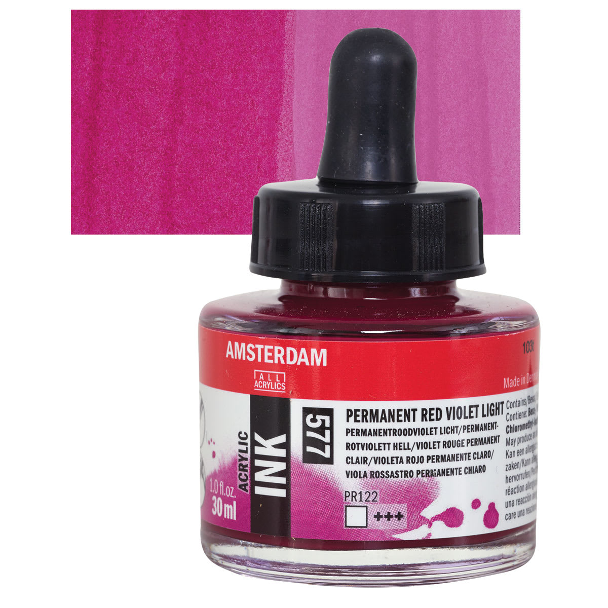 Amsterdam Acrylic Ink - Red Violet Light, 30 ml