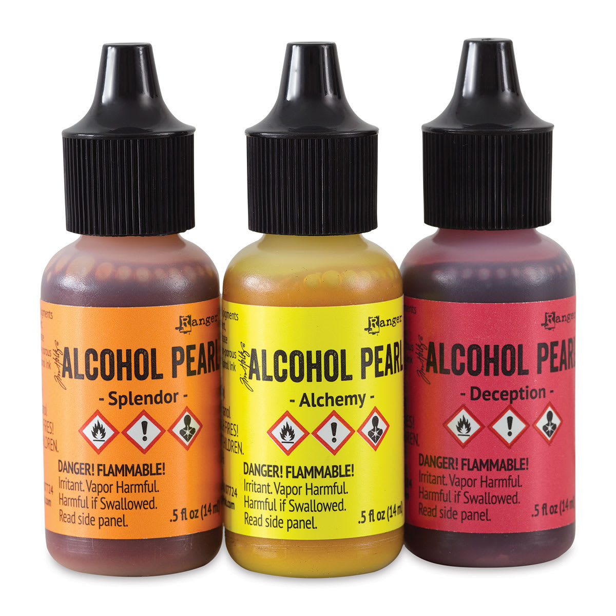 6 Packs: 3 ct. (18 total) Ranger Tim Holtz® Alcohol Ink Pearl Kit 1 | 0.5 fl oz