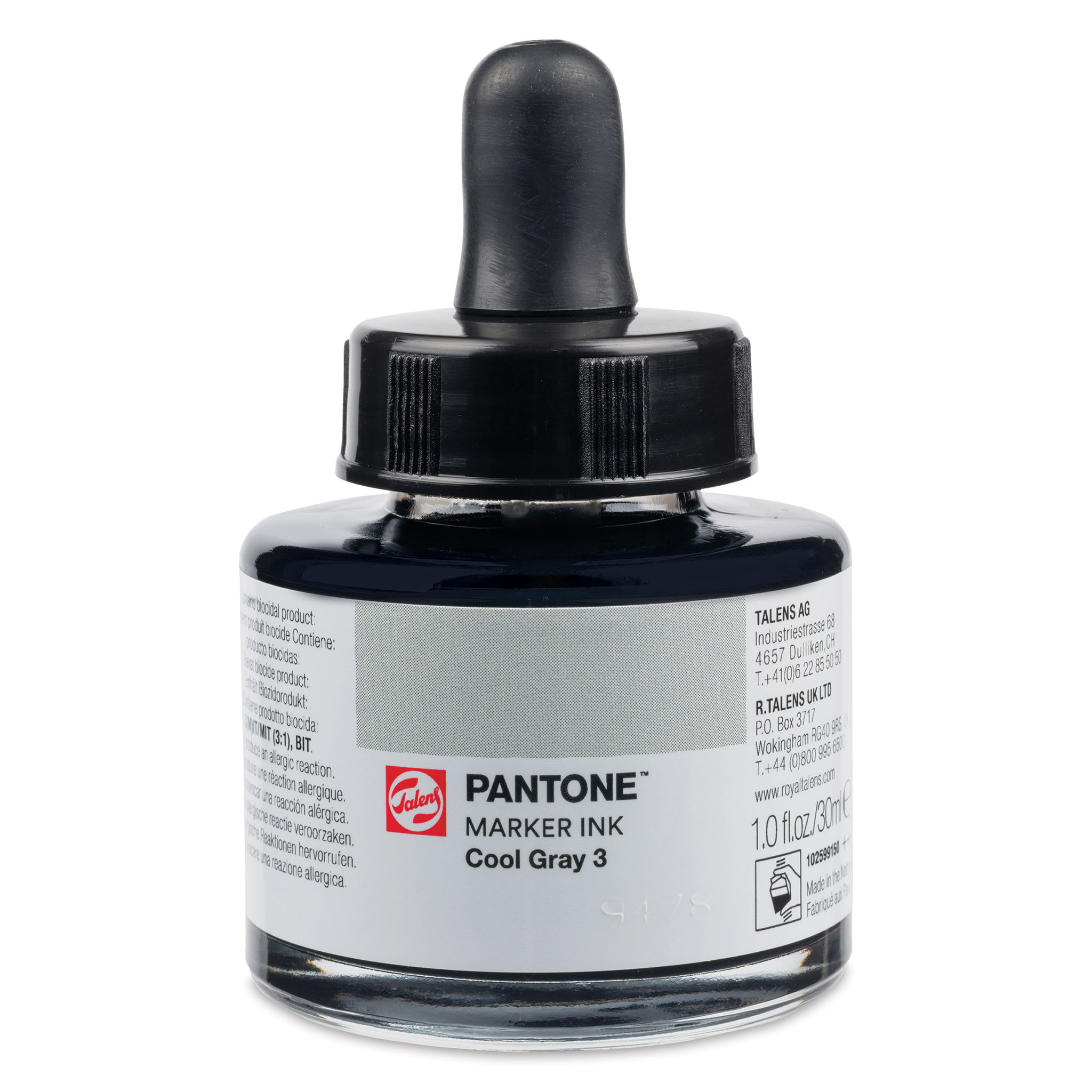 Talens Pantone Marker Ink Refill - Cool Gray 3, 30 ml