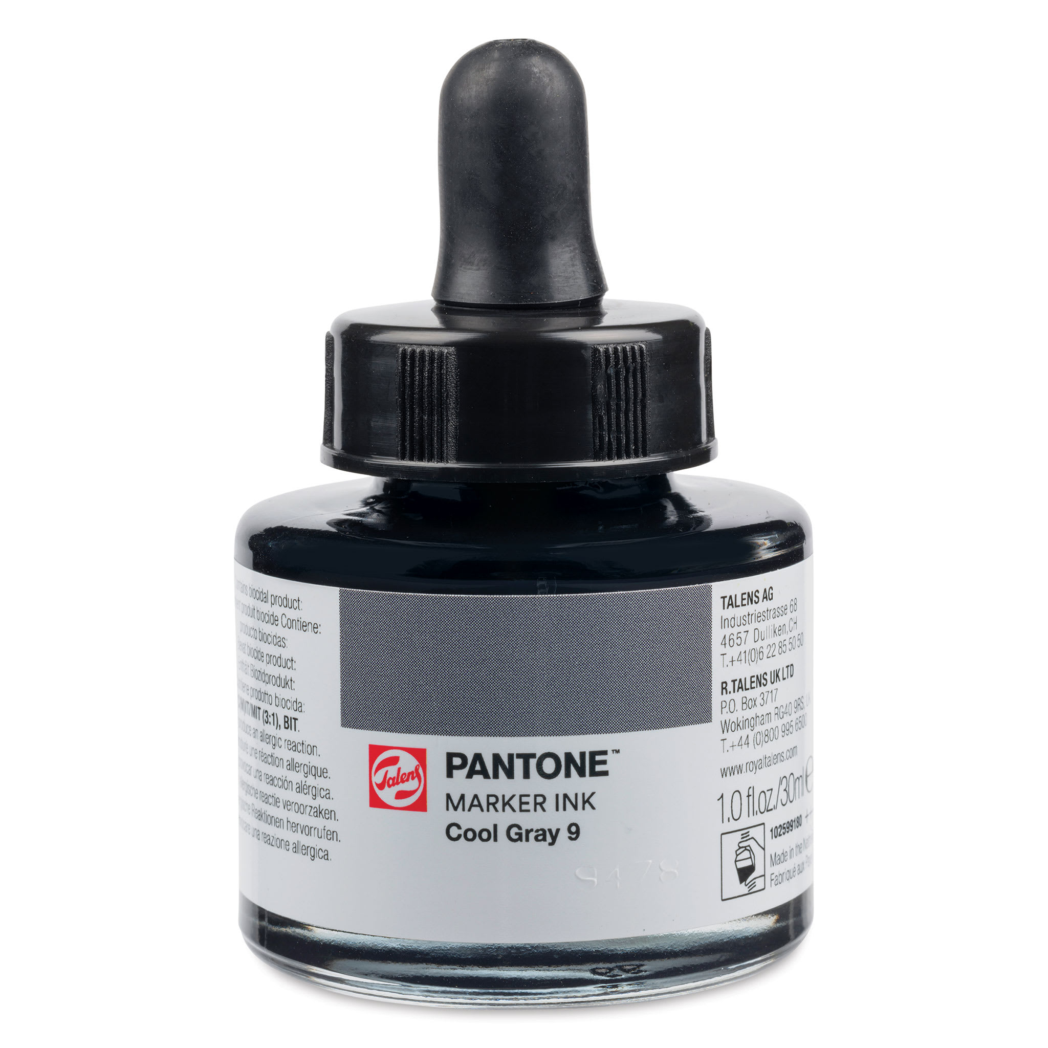 Talens Pantone Marker Ink Refill - Cool Gray 9, 30 ml
