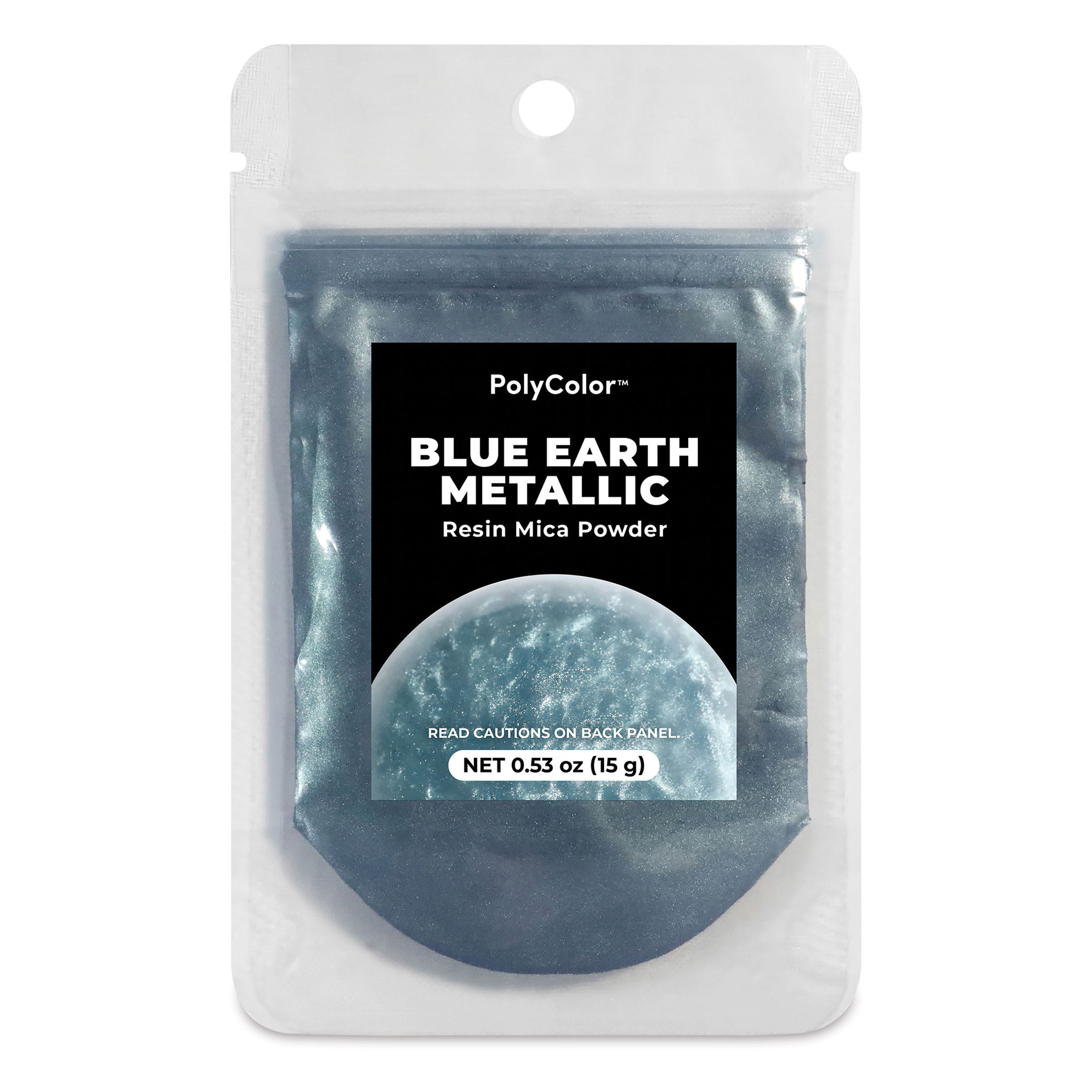 PolyColor Resin Pigment Powder - Blue Earth Metallic, 15 g