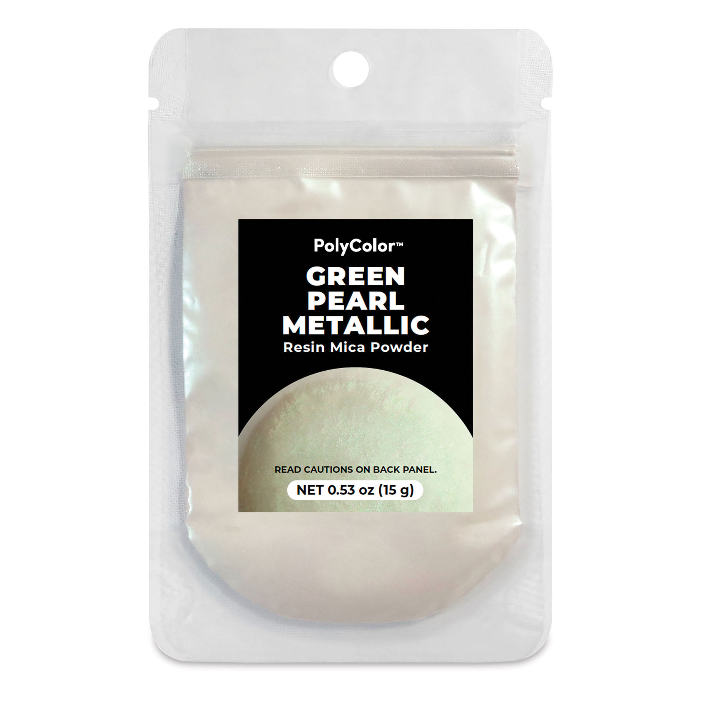 PolyColor Resin Pigment Powder - Green Pearl, 15 g
