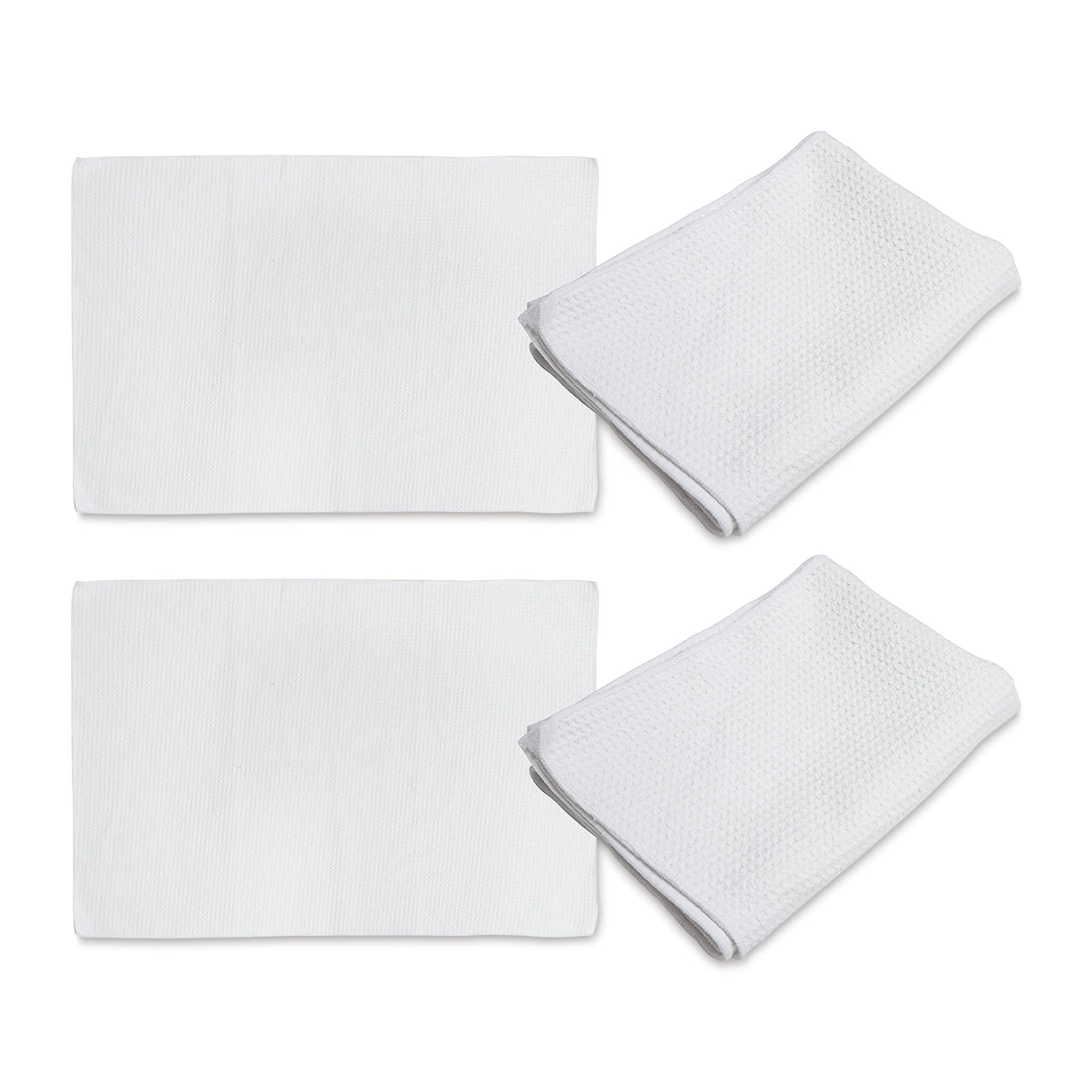 Craft Express Sublimation Printing Towels - Waffle Kitchen Towel, 16" x 24", Pkg of 4