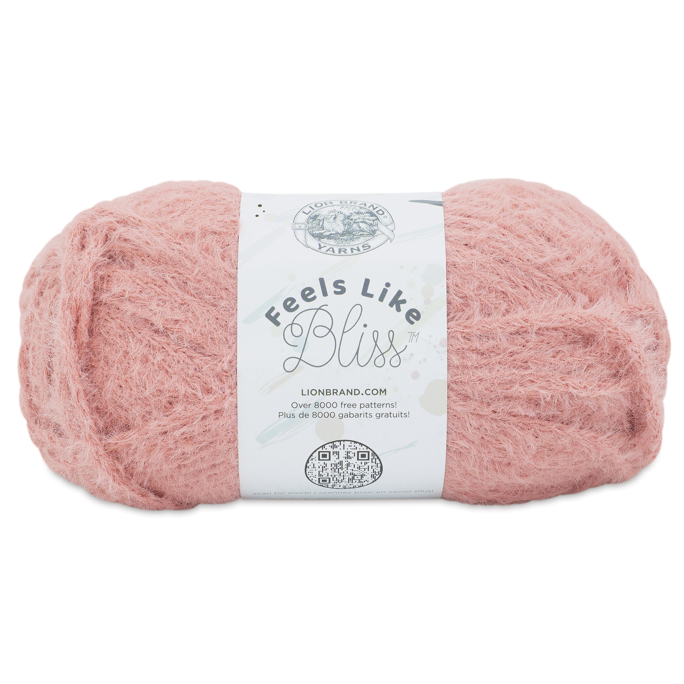 Lion Brand Feels Like Bliss Yarn  Dusty Rose 109 yards